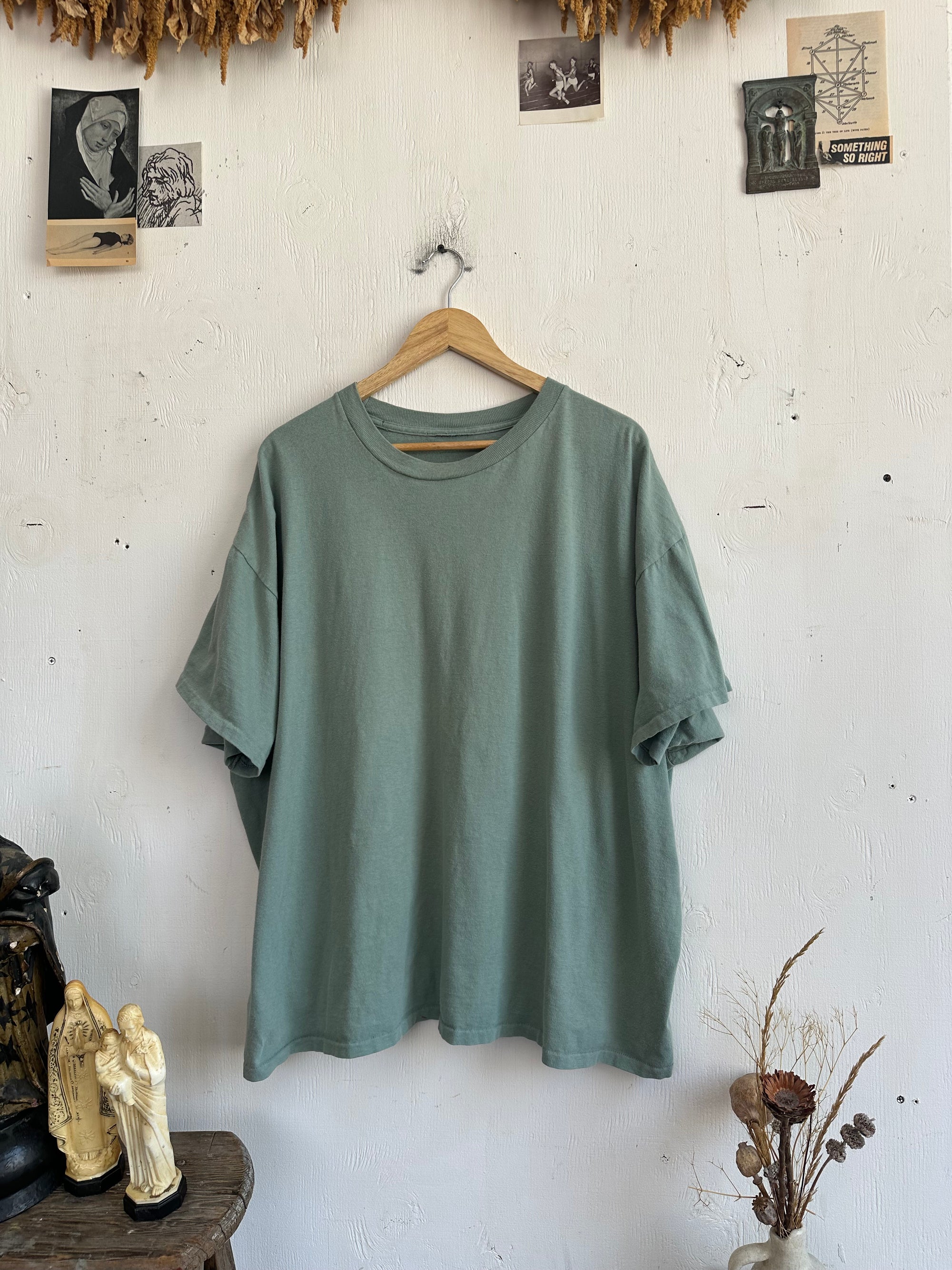 1990s Super Boxy Sage Green Tee