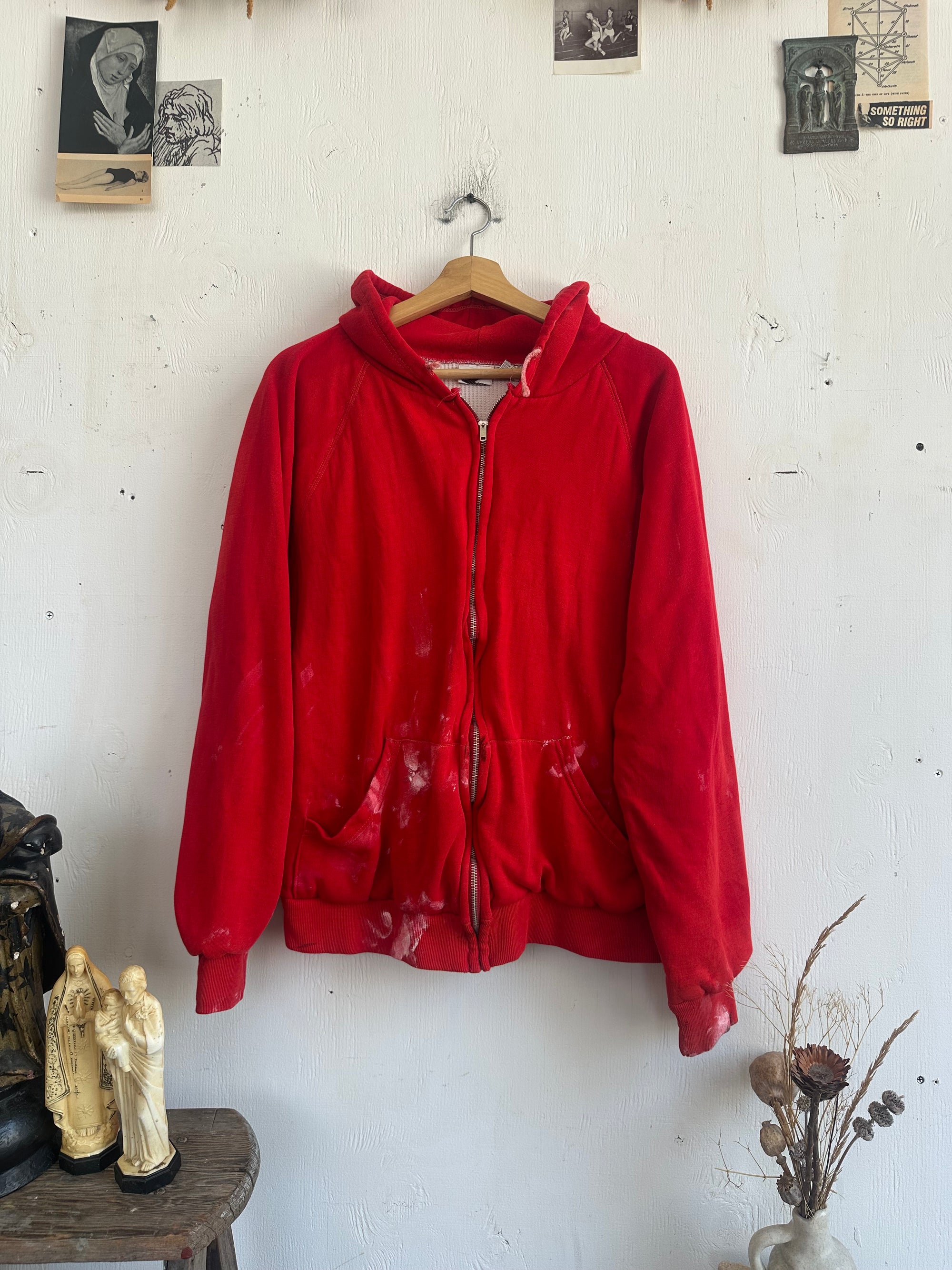 1980s Painter Thermal Lined Hoodie