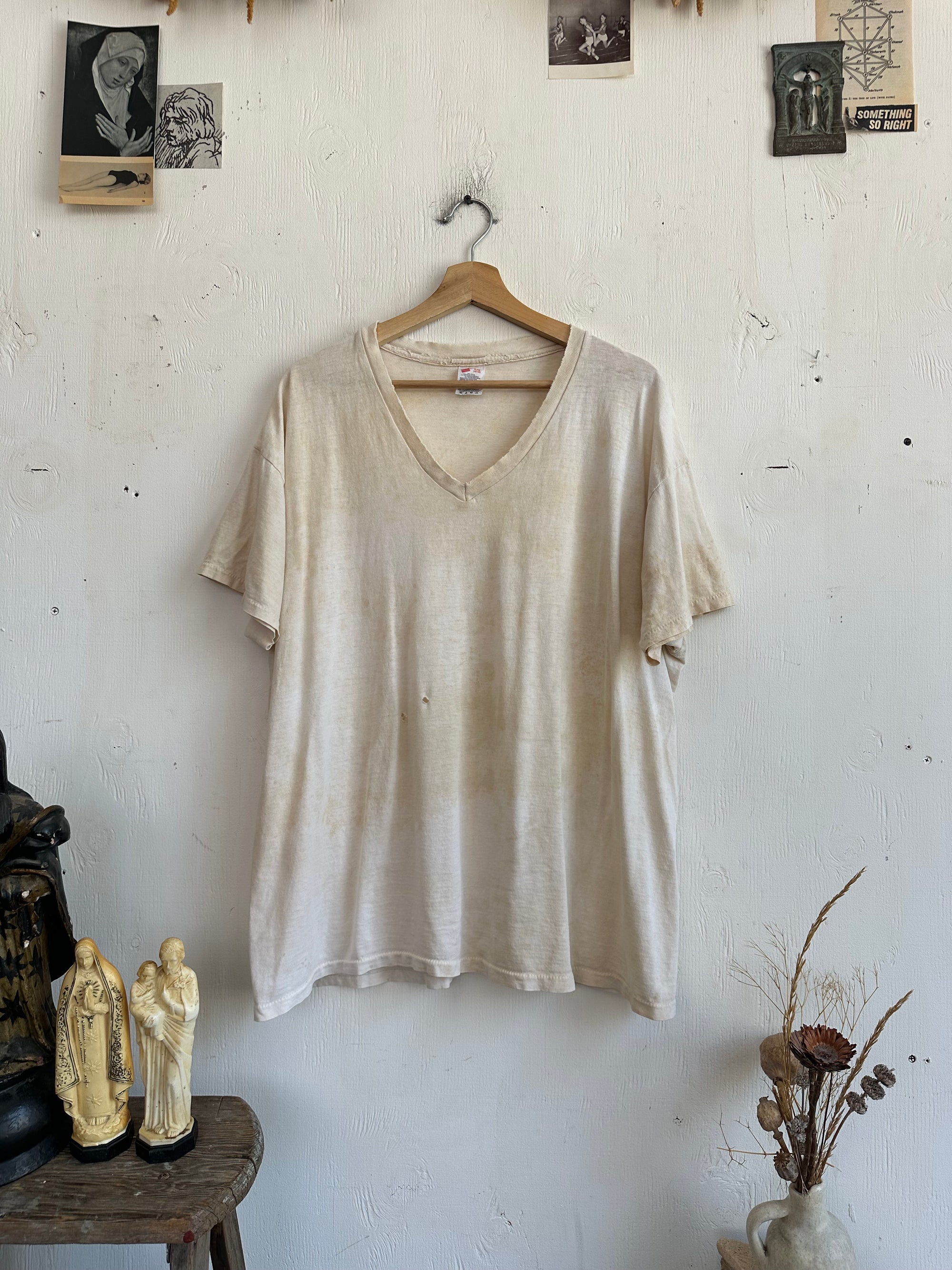1980s Thrashed V-Neck