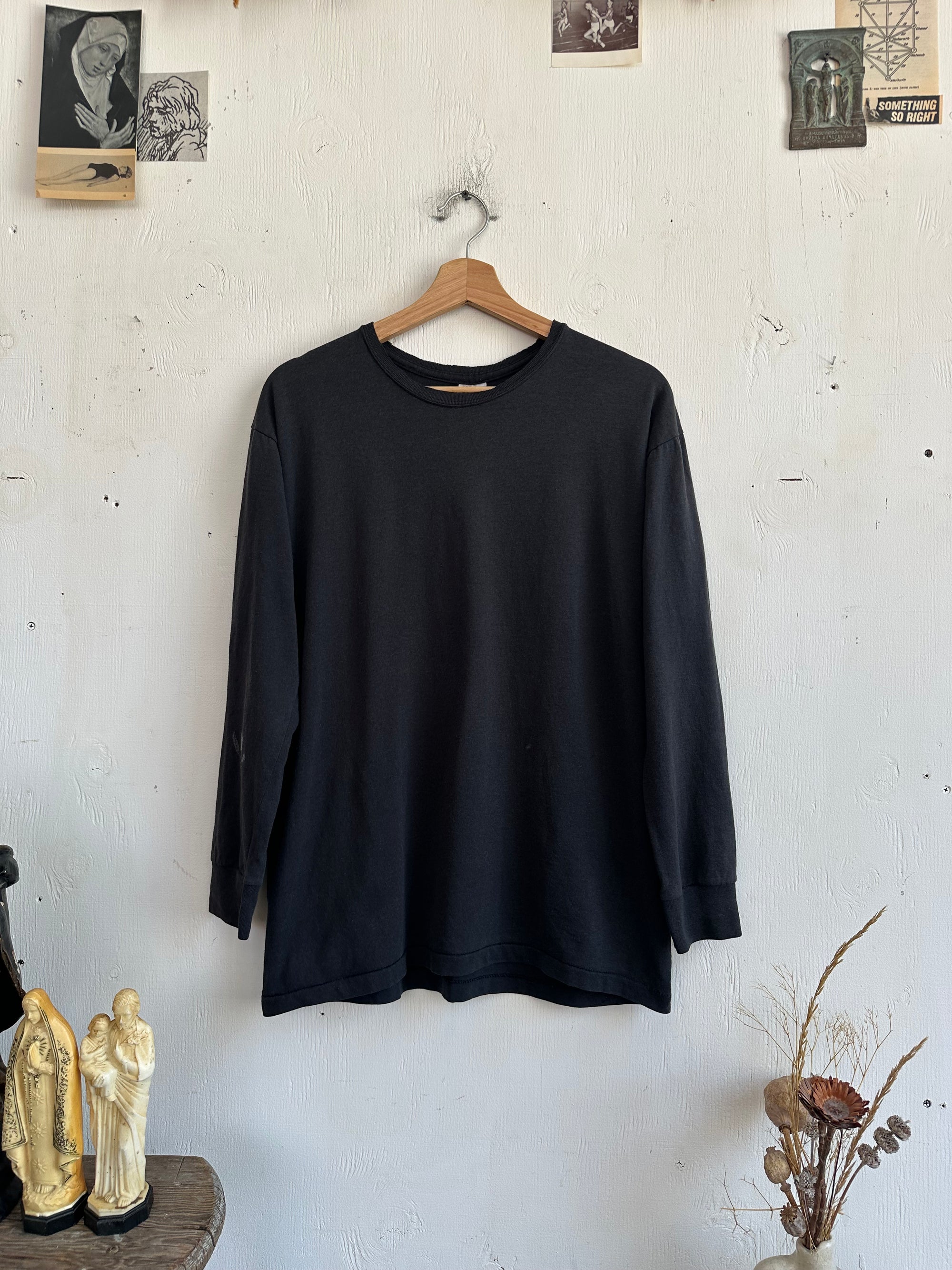 1980s Black Long Sleeve