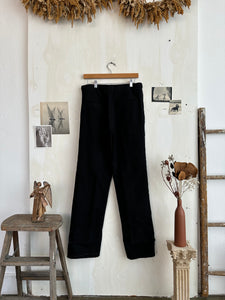 1980s Pleated Released Hem Tuxedo Trousers (32/33)