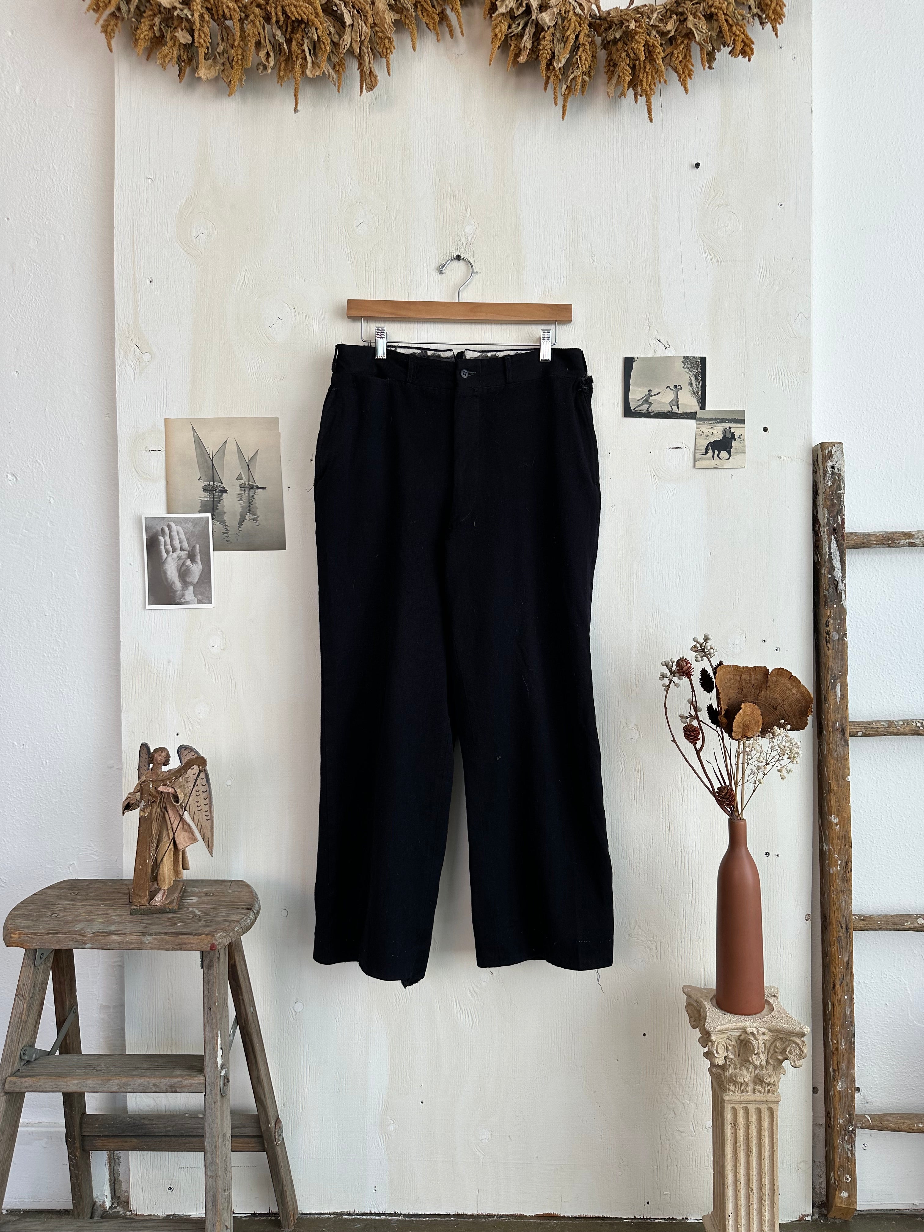 1940s Cropped Hem Military Dress Pant (31/26)