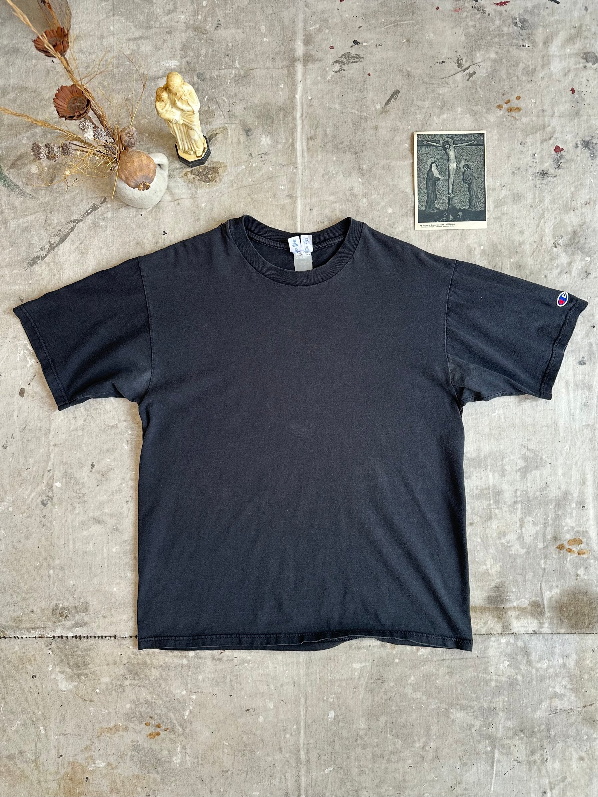 1990s Champion Black Blank