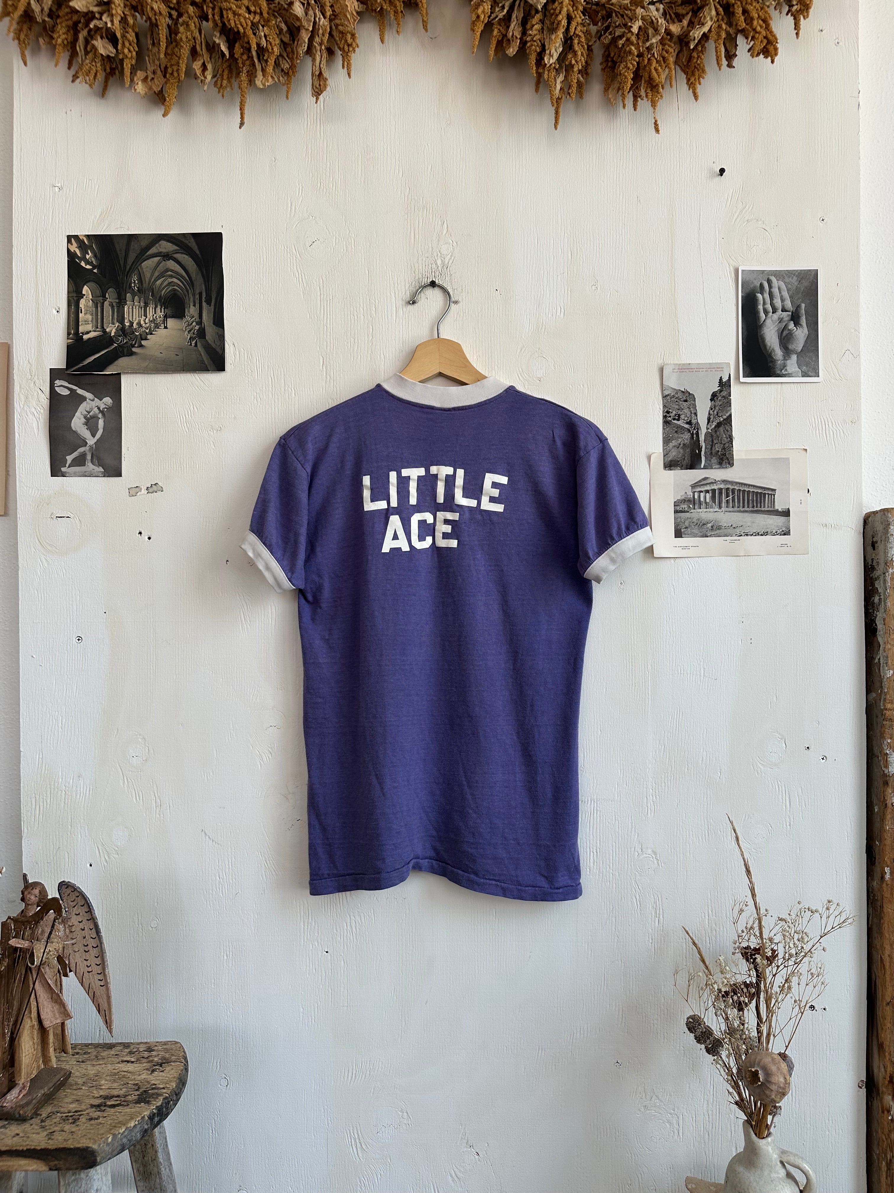 1980s Little Ace Athletic V-Neck (S/M)