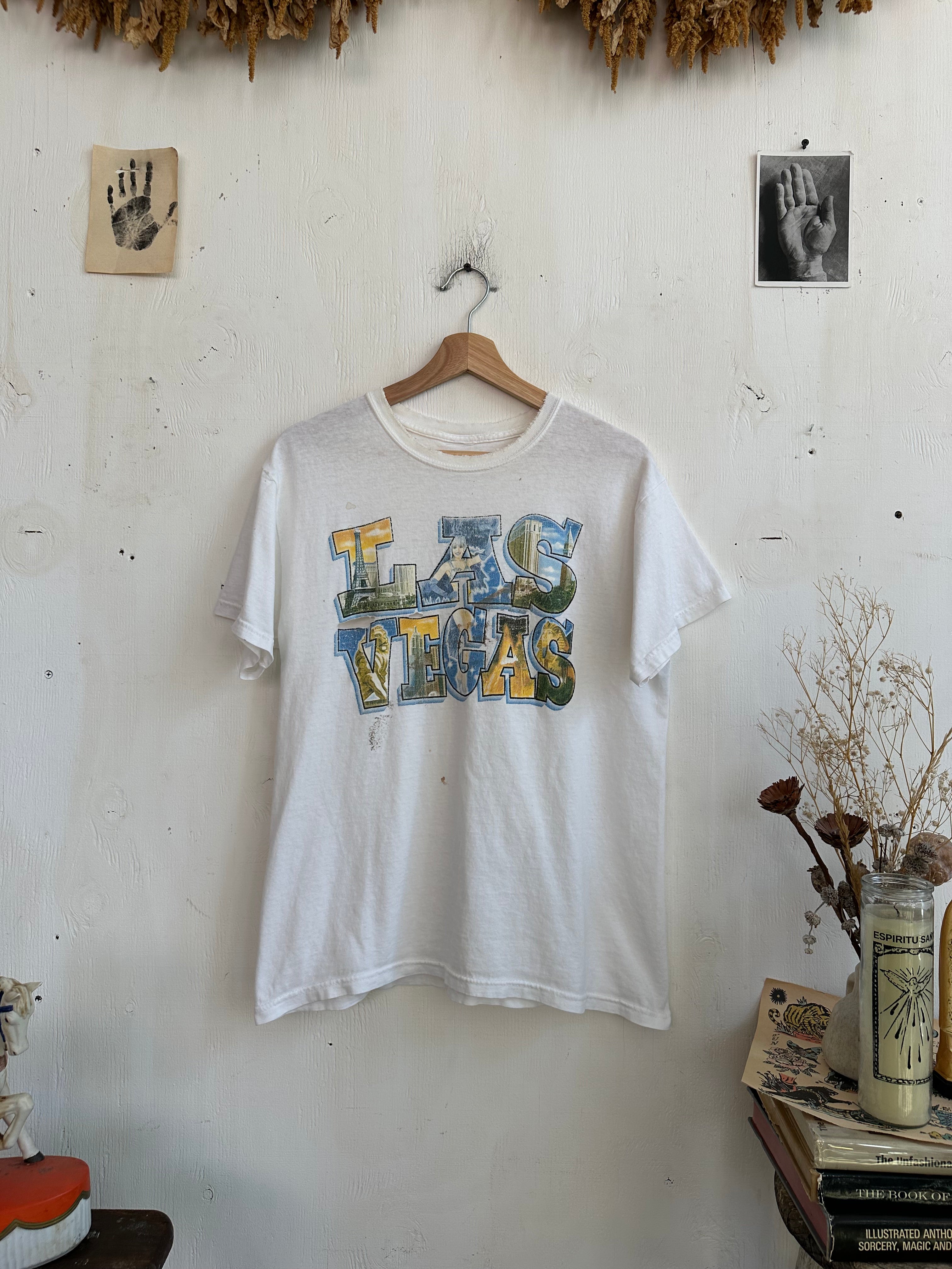 1990s Thrashed Las Vegas T-Shirt (Boxy M)