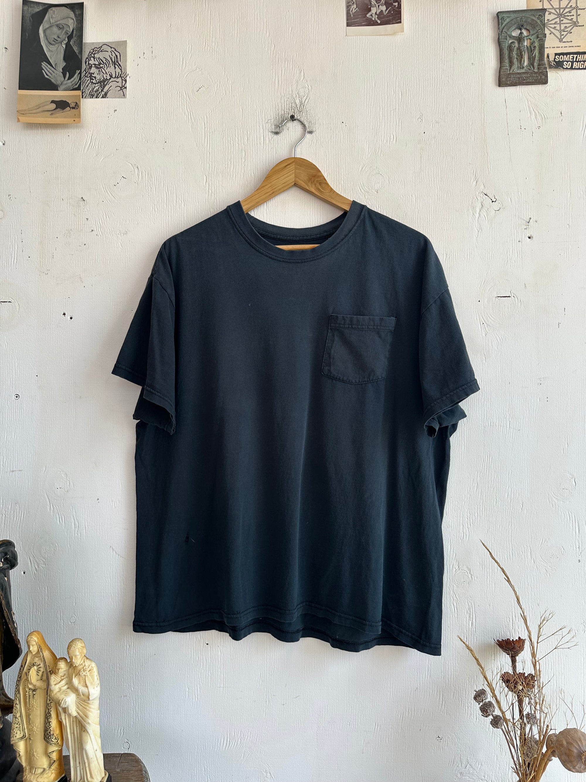 1990s Black Pocket Tee
