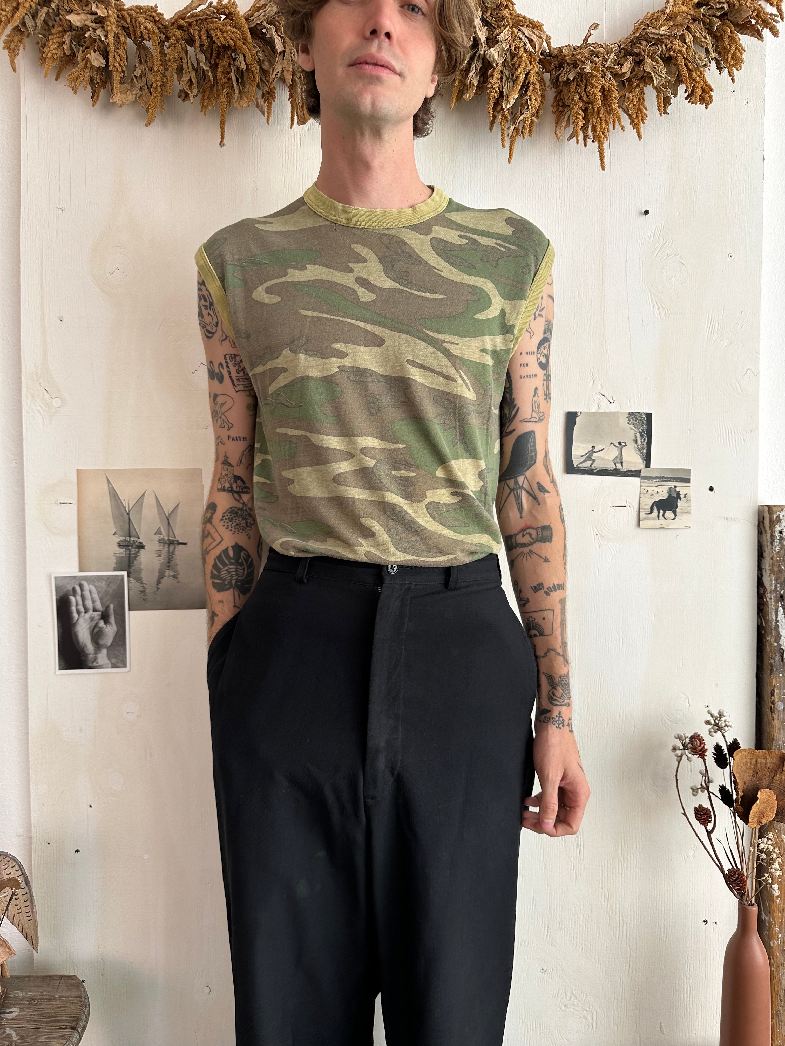 1980s Paper Thin Camo Muscle Tank (M)