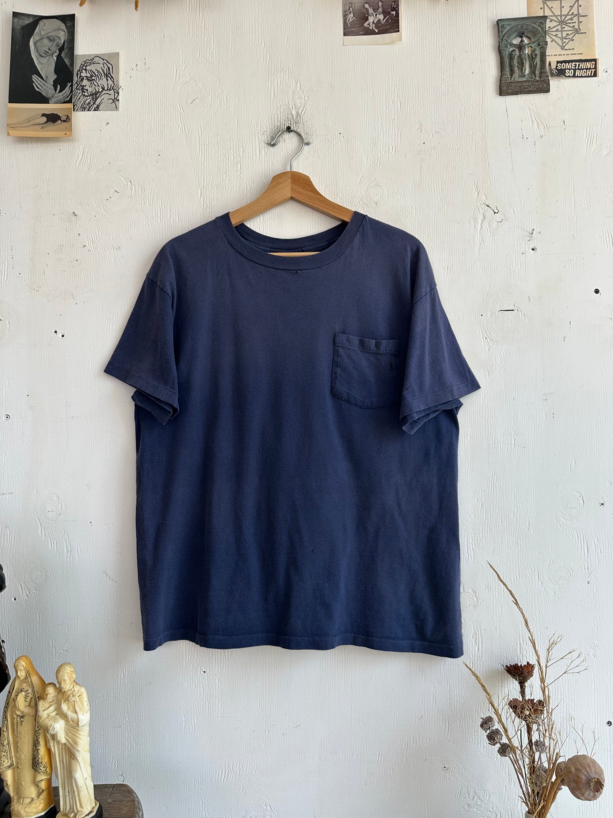 1990s Faded Blue Pocket Tee
