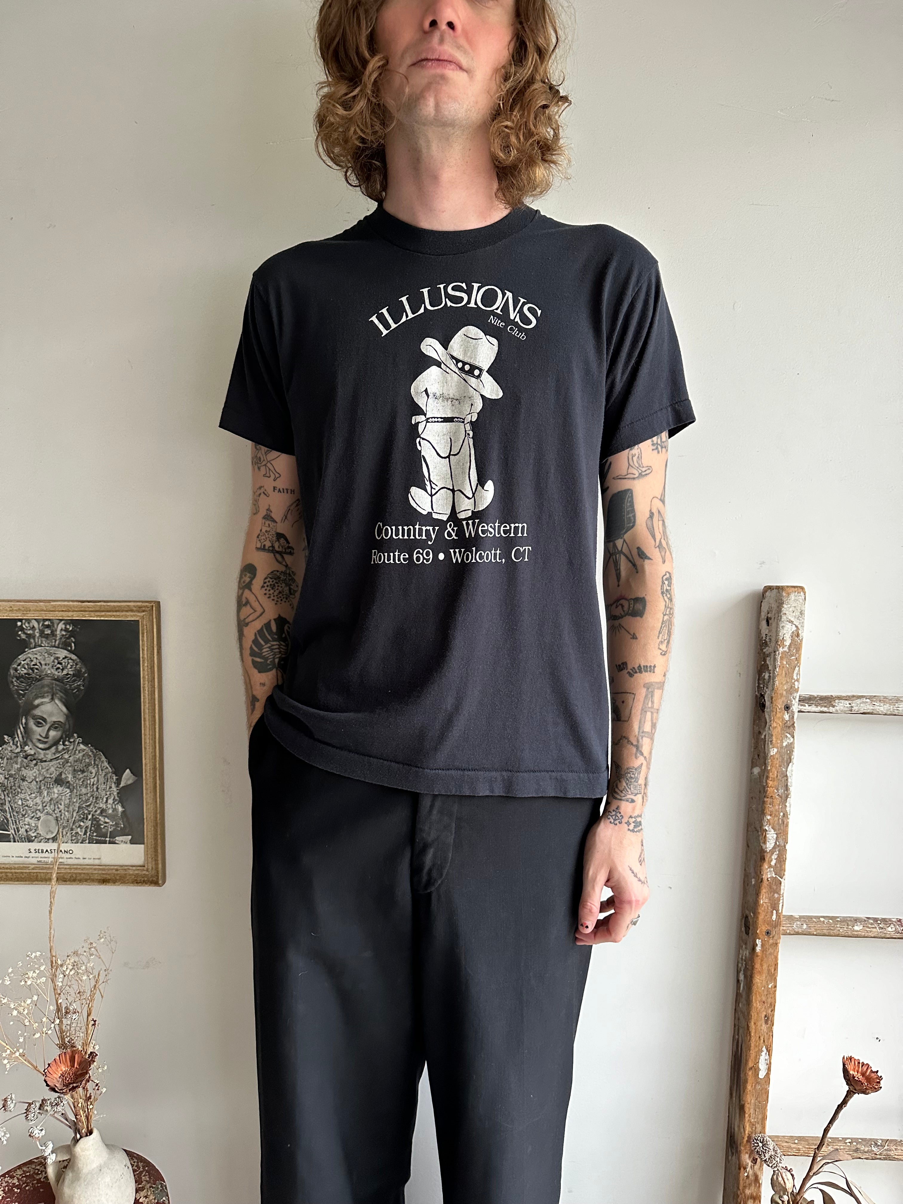1980s Illusions Western Nite Club T-Shirt (M)