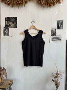 1990s Paper Thin Black Tank Top (S/M)