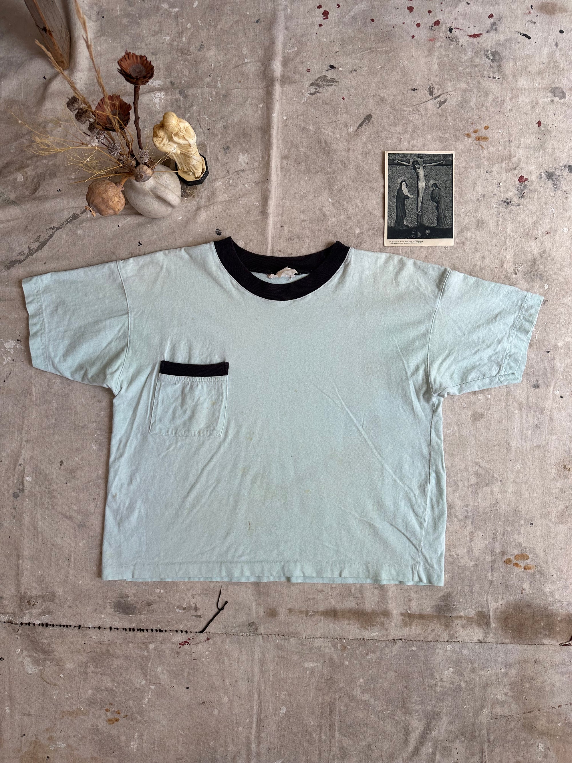 1990s Well Worn Light Blue Tee