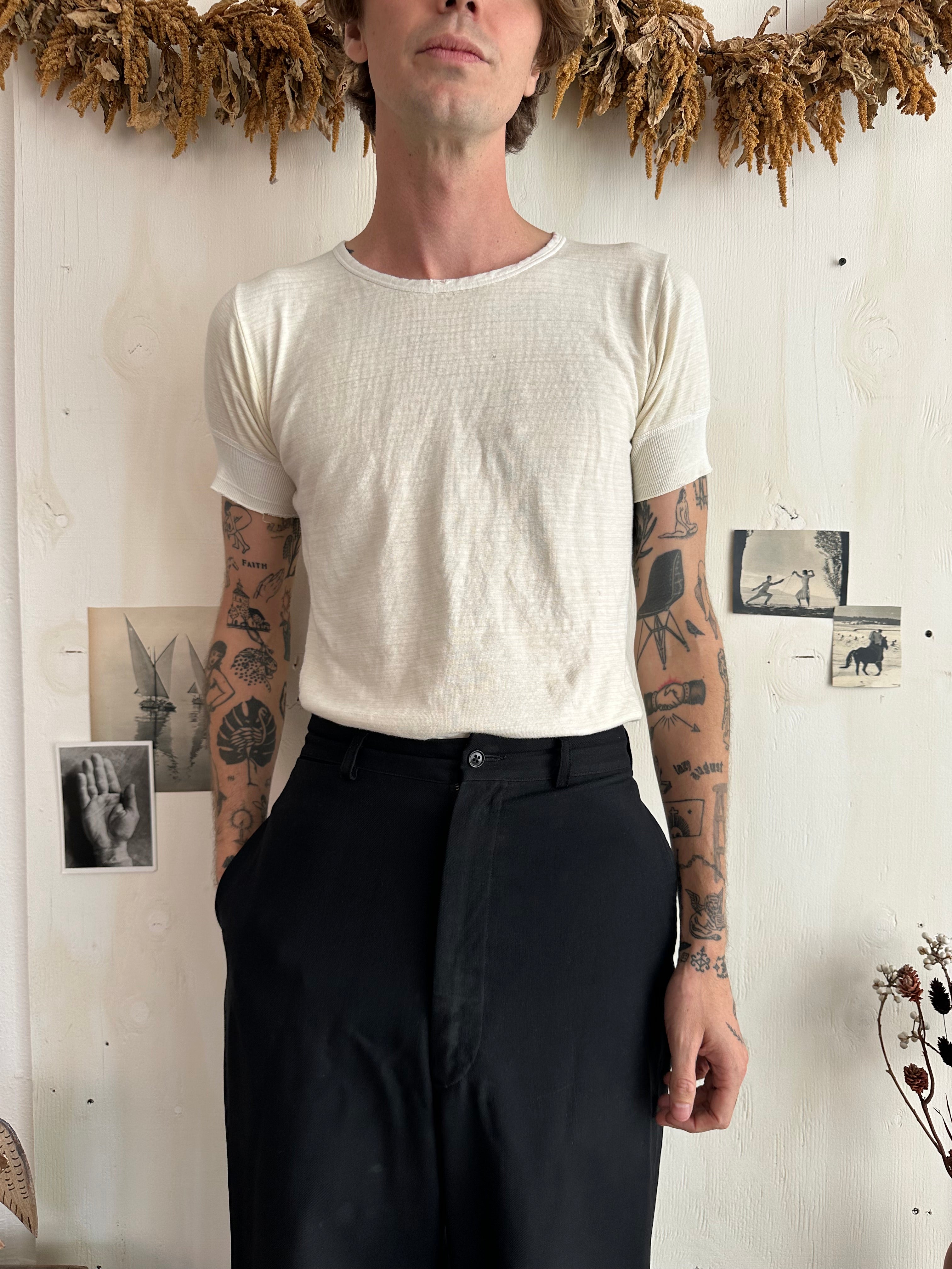 1960s Perfect Duofold Double Knit Tee (M)