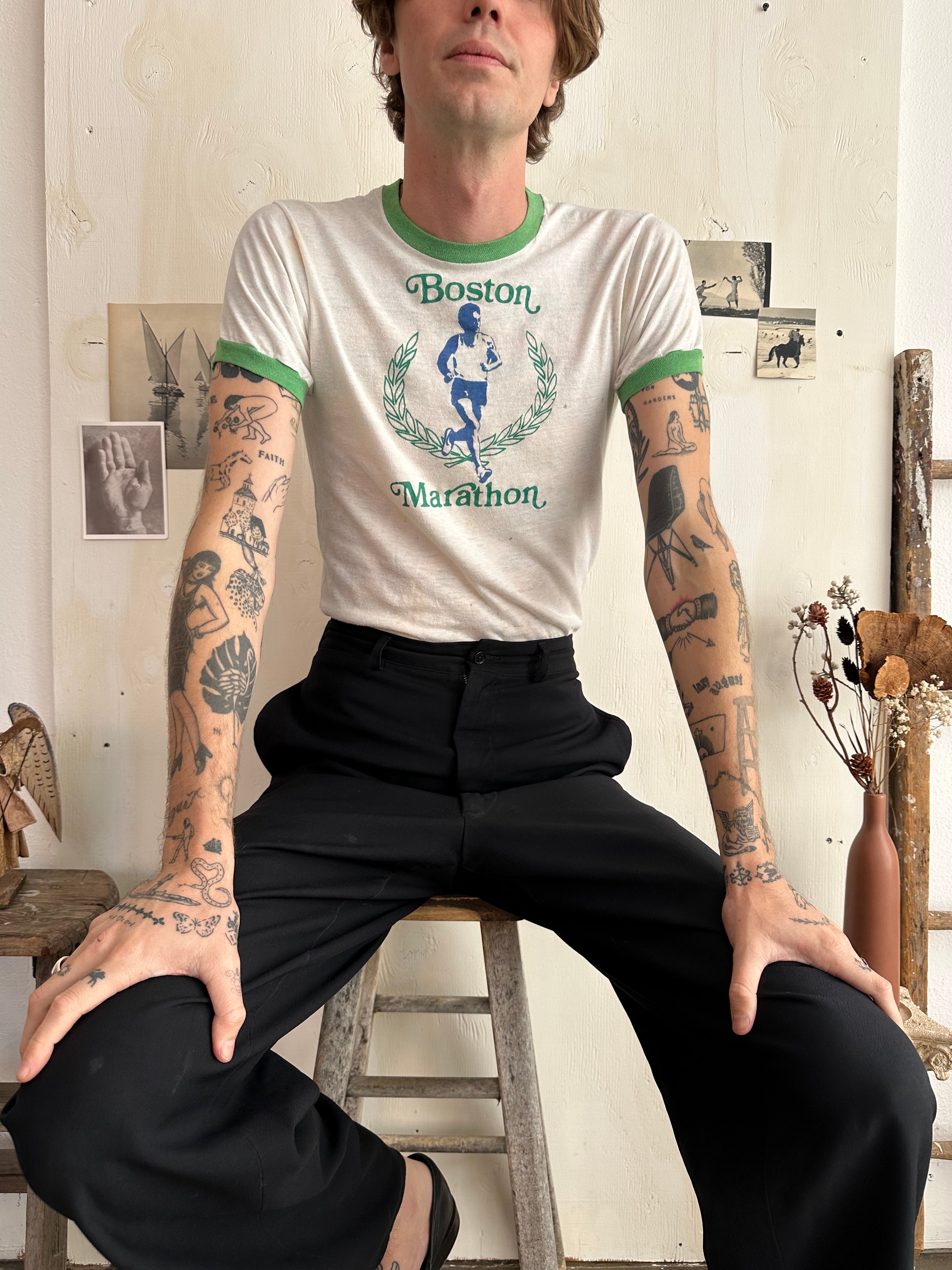 1970s Thrashed Boston Marathon Tee (S/M)