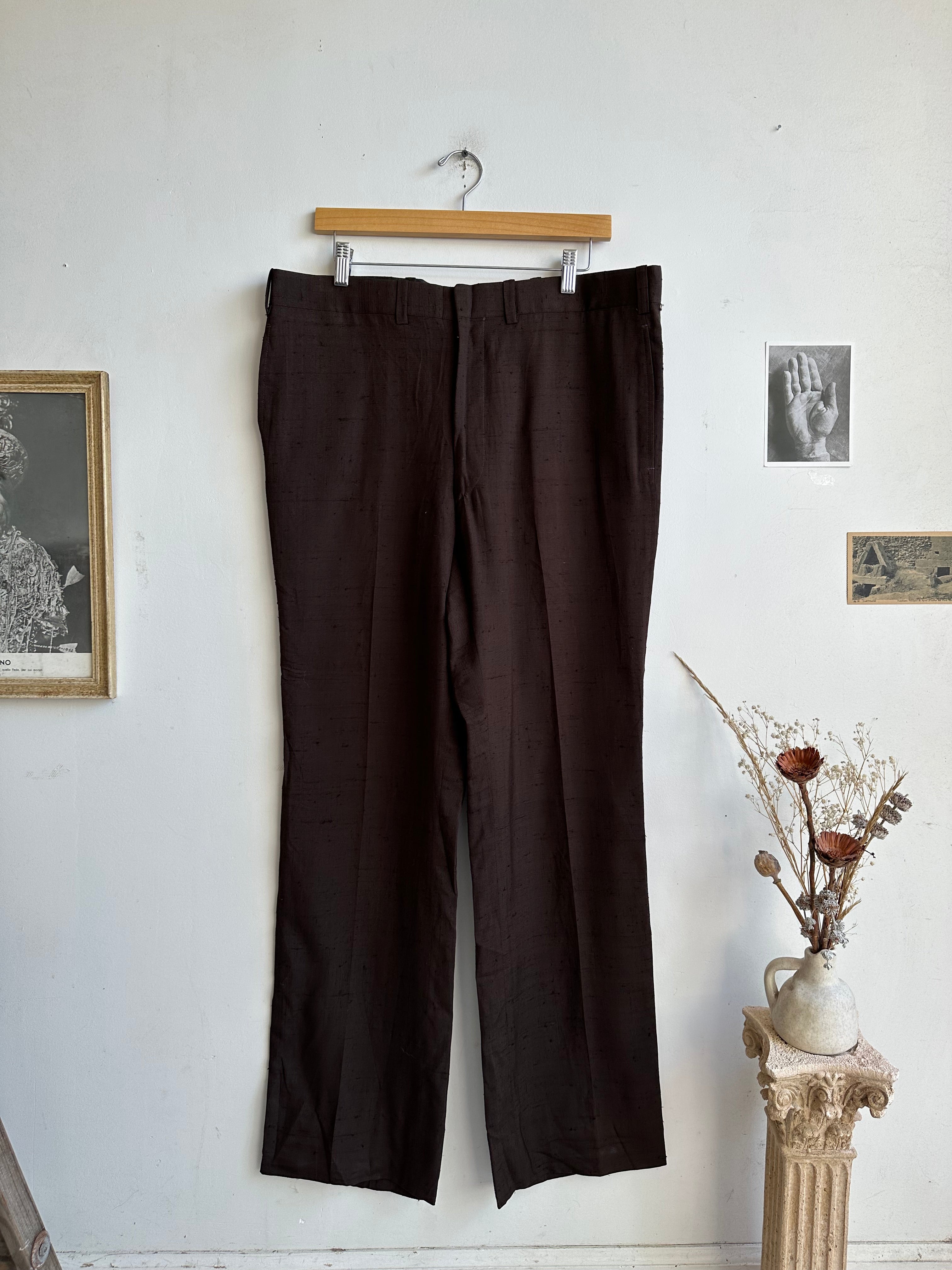 1970s Brown Trousers (38 x 33)