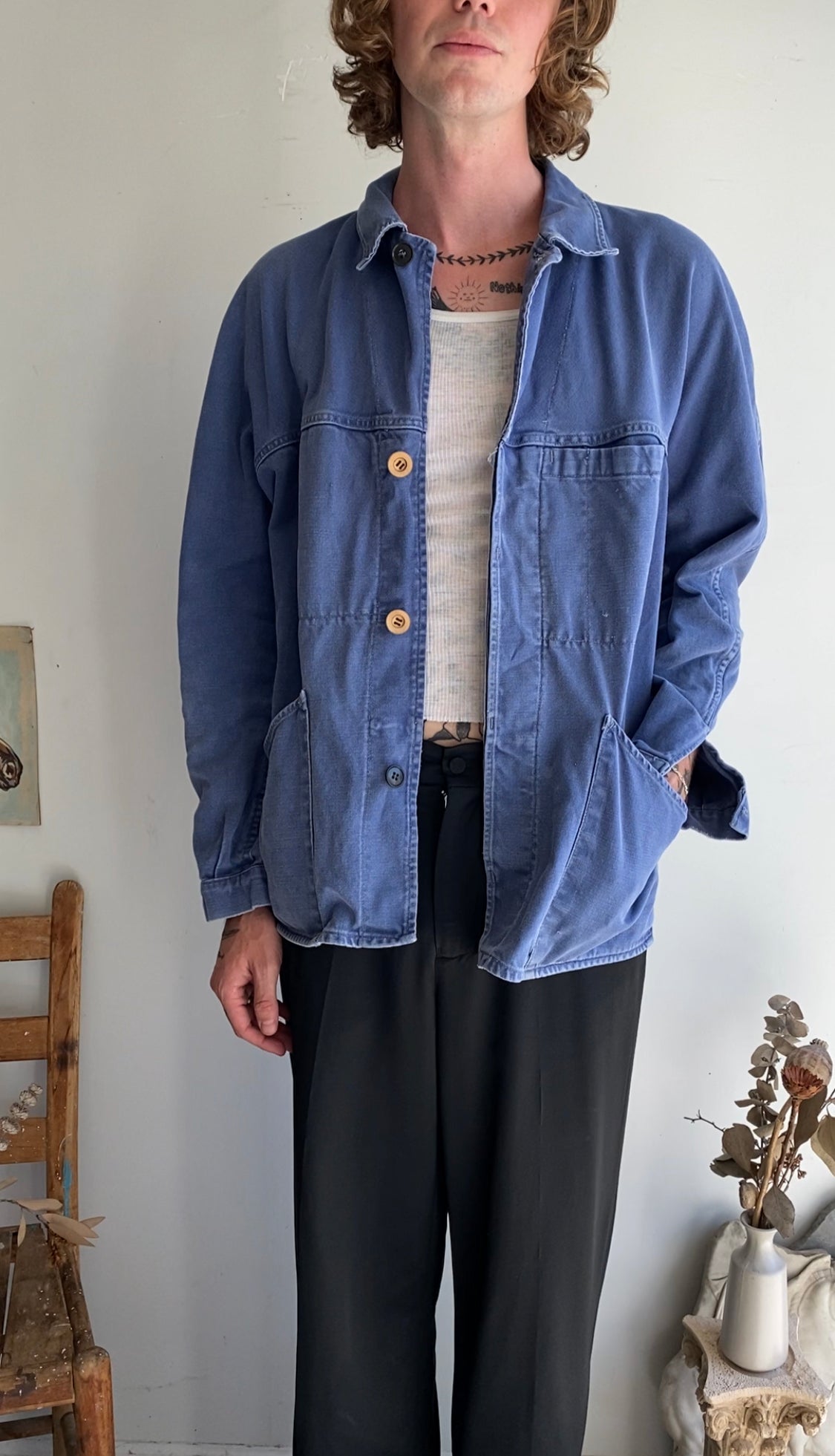 1980s Faded Chore Jacket (L/XL)