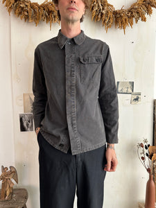 1960s Black Single Pocket Chore Jacket (M)