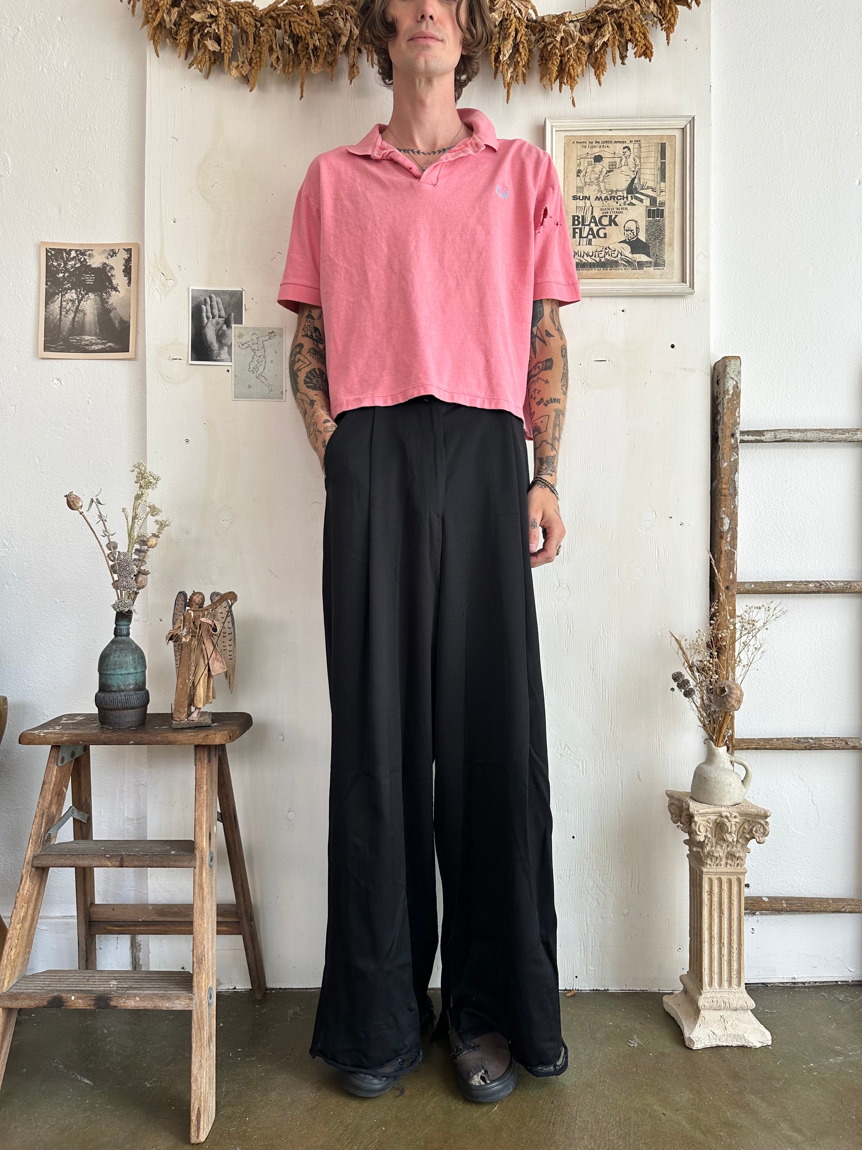 1990s Faded Pink Polo (Boxy M/L)