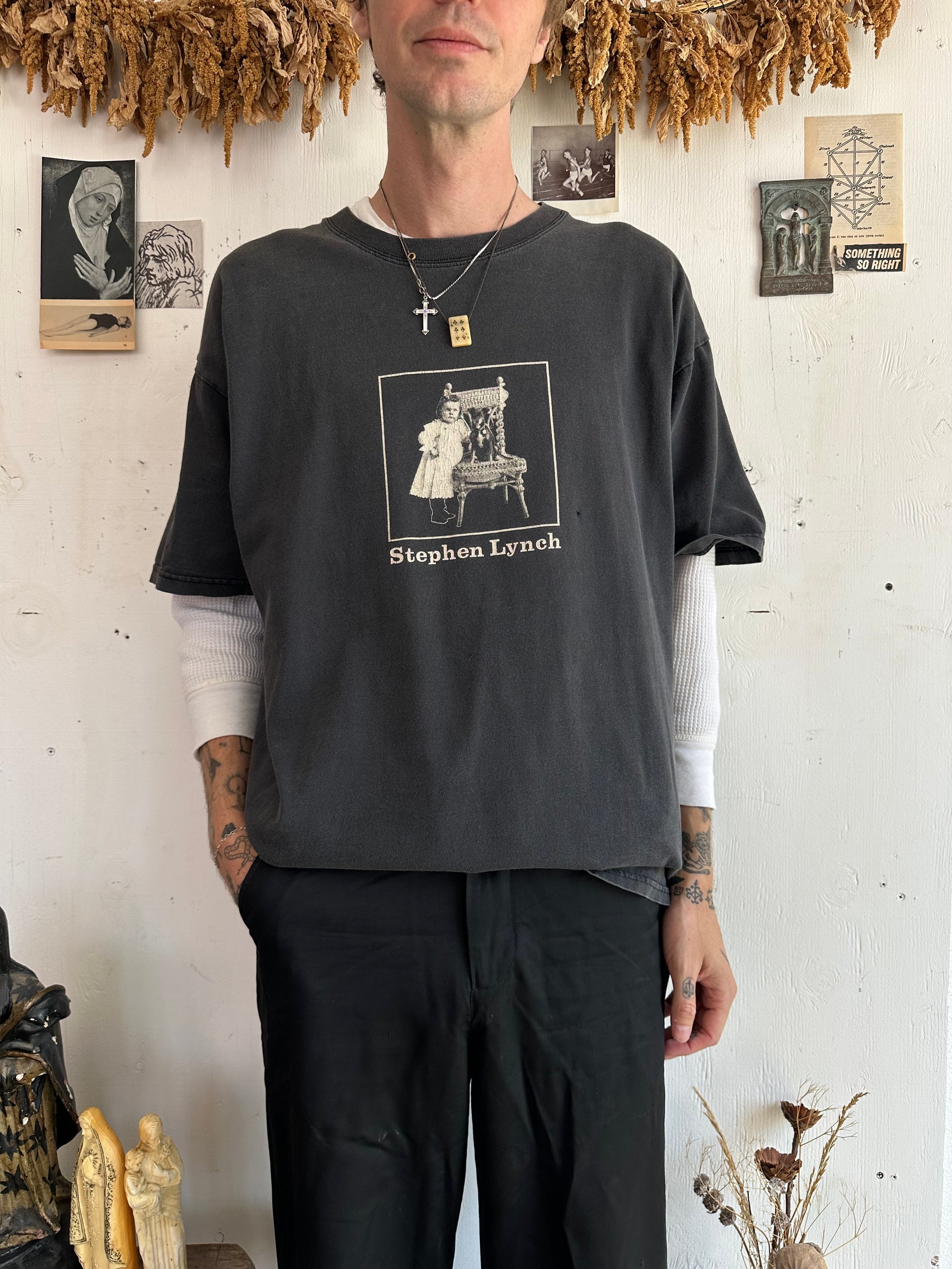 2000 Faded Stephen Lynch Album Tee