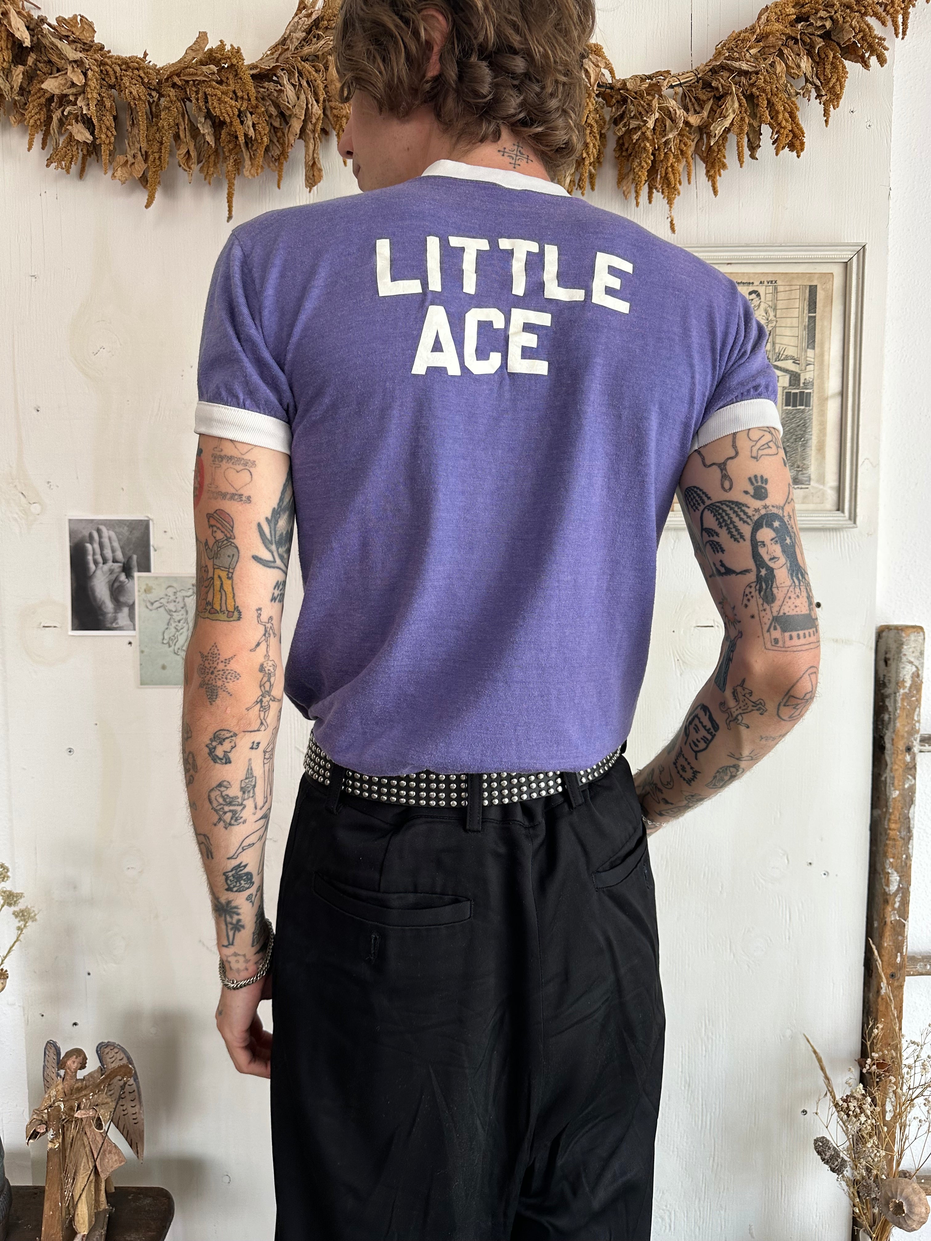 1980s Little Ace Athletic V-Neck (S/M)