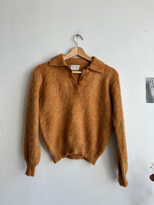 1960s Orange Mohair Sweatshirt (S/M)