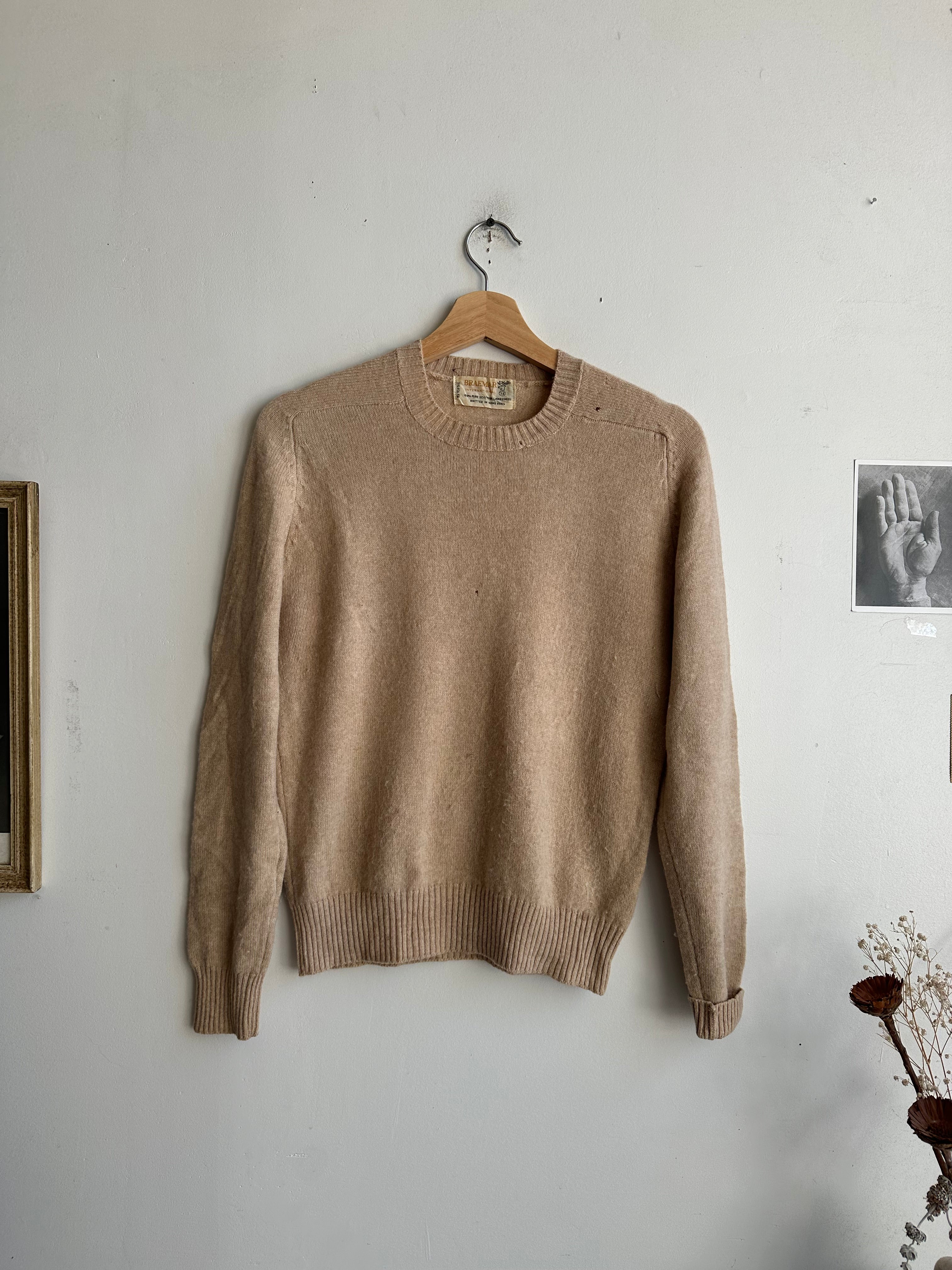 1970s Tan Sweater (S/M)