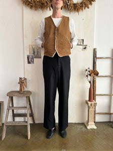 1970s OshKosh Sherling Lined Work Vest (M)