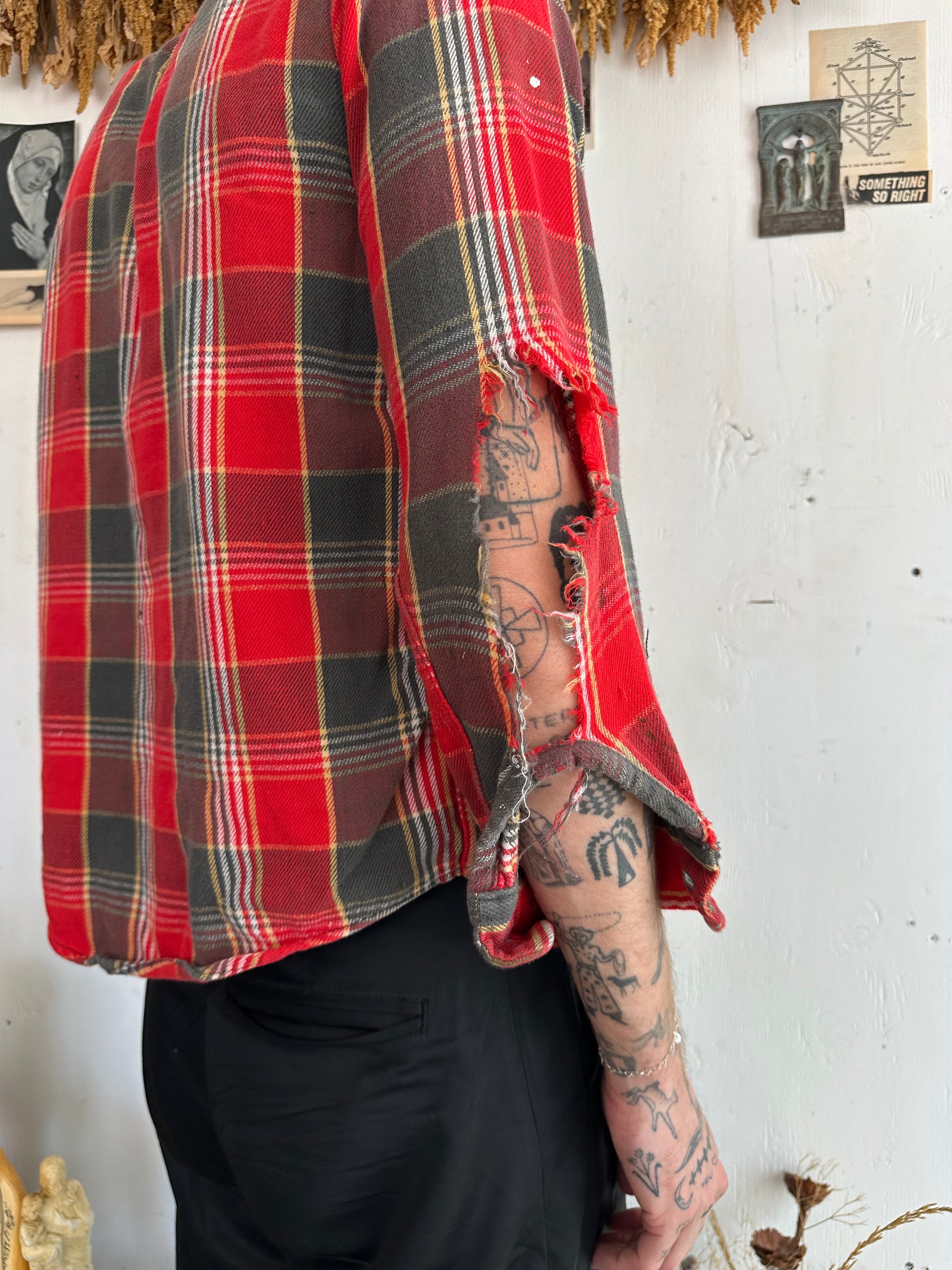 1950s Thrashed Winter King Cotton Flannel
