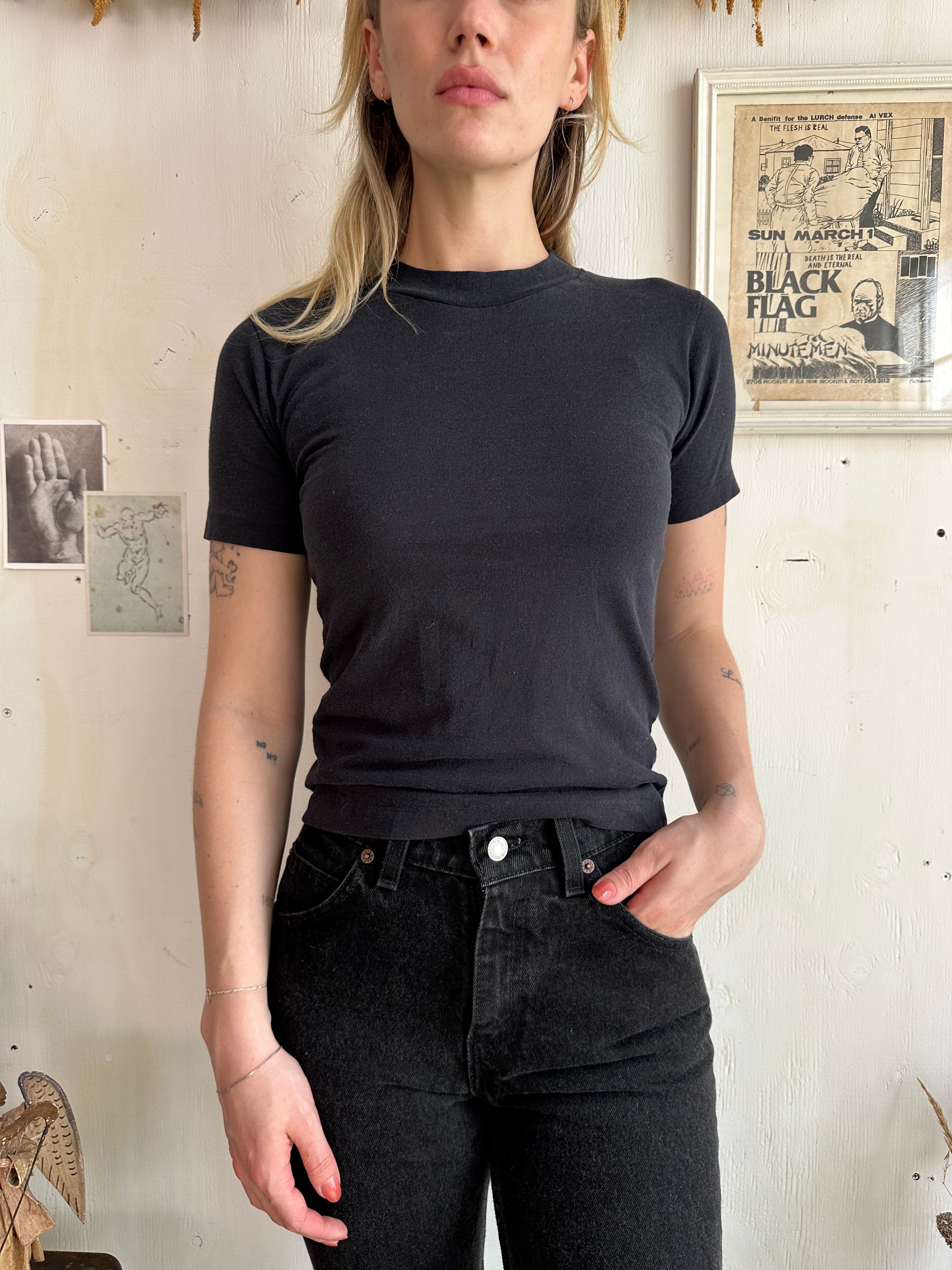 1990s Black Blank (S)