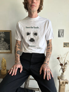 1980s Greenpeace Save the Seals T-Shirt (M)