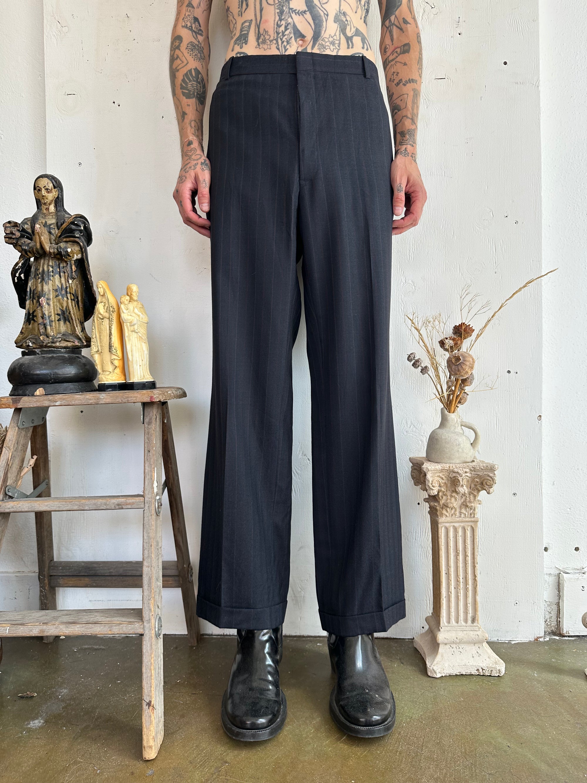 1960s Pinstripe Trousers