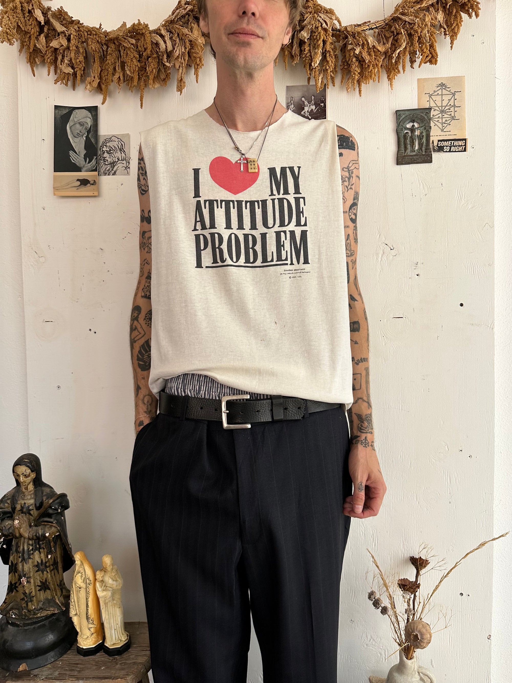 1980s I Love My Attitude Problem Muscle Tee