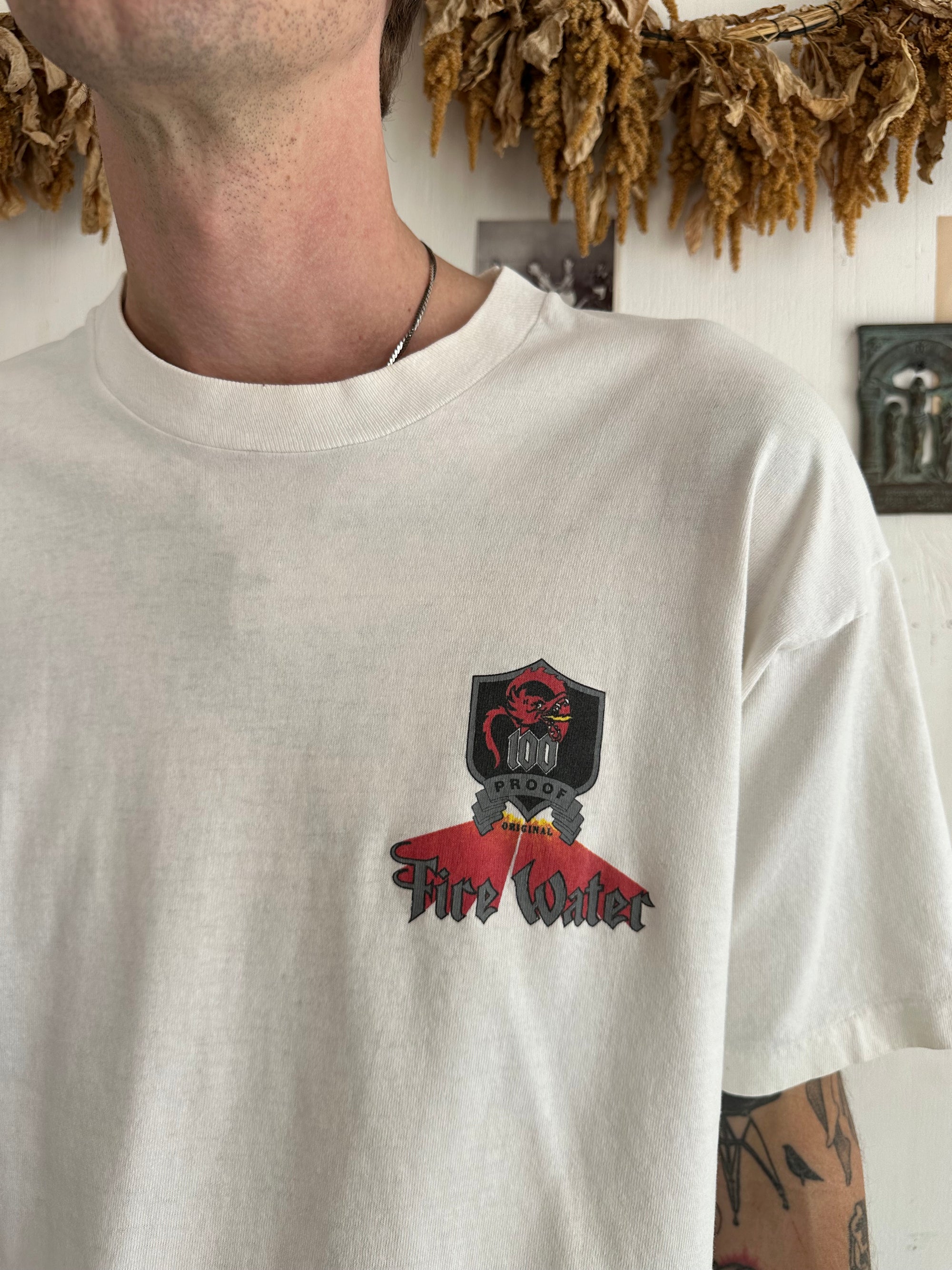 1990s Well Worn Fire Water Tee