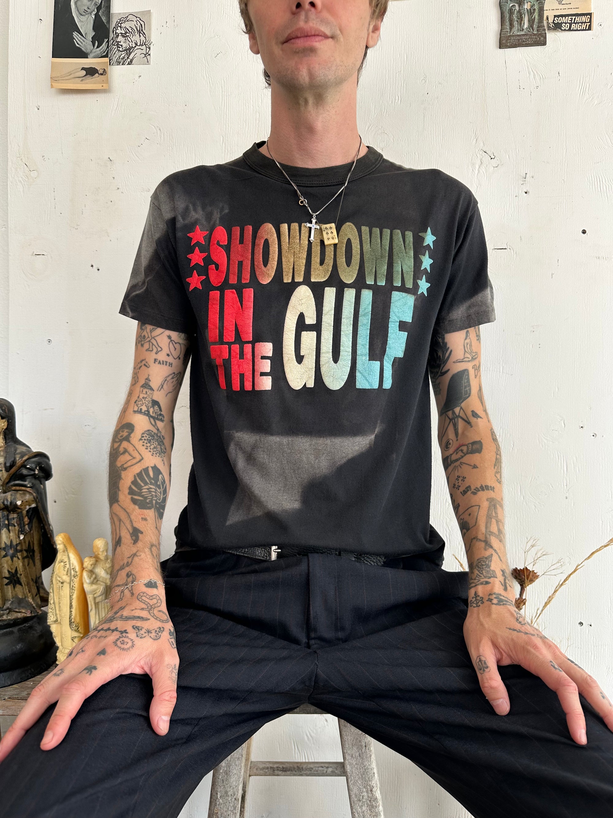 1980s Discolored Showdown in the Golf T-Shirt