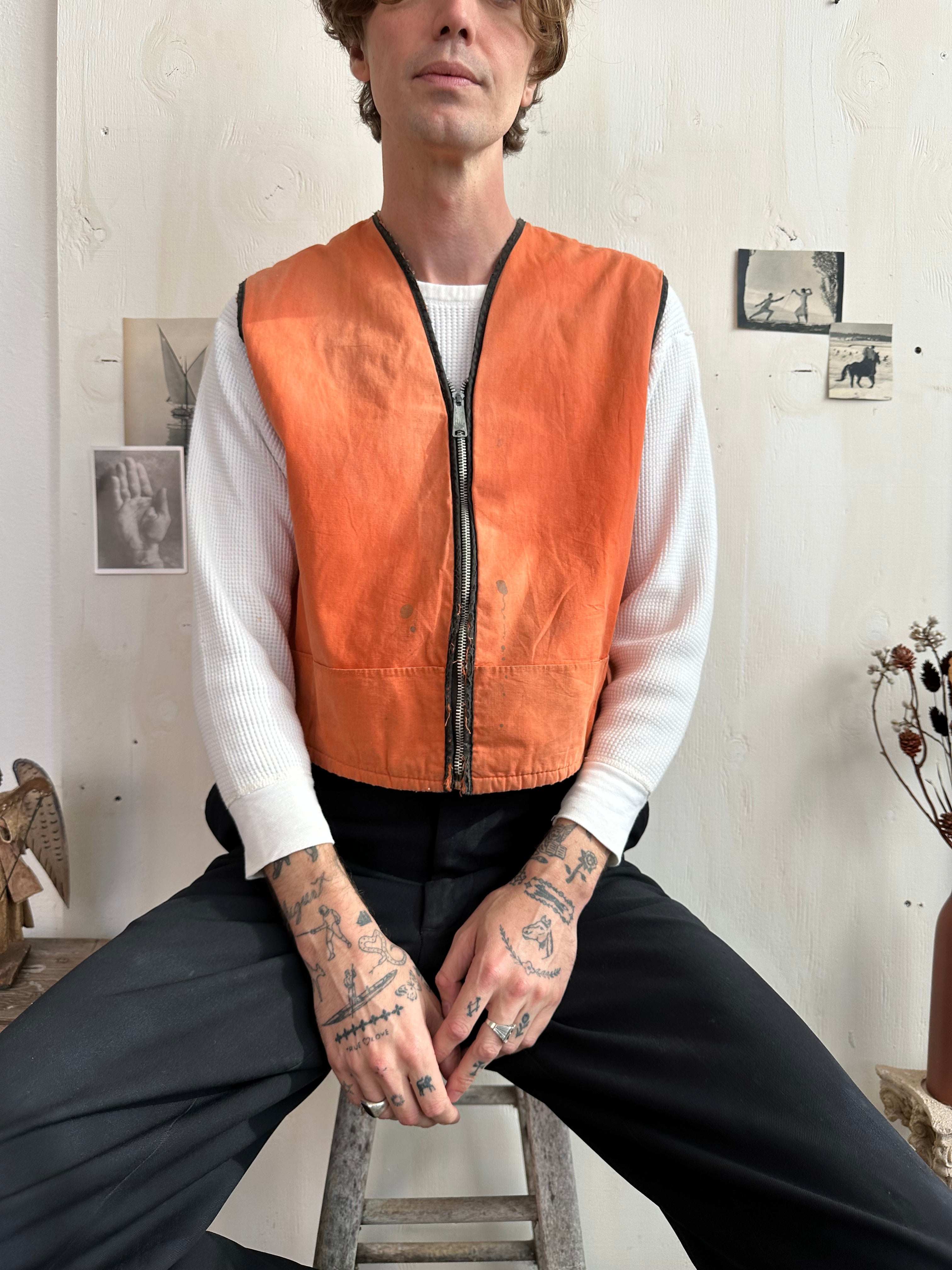 Sunfaded Sherling Lined Work Vest (Boxy M)