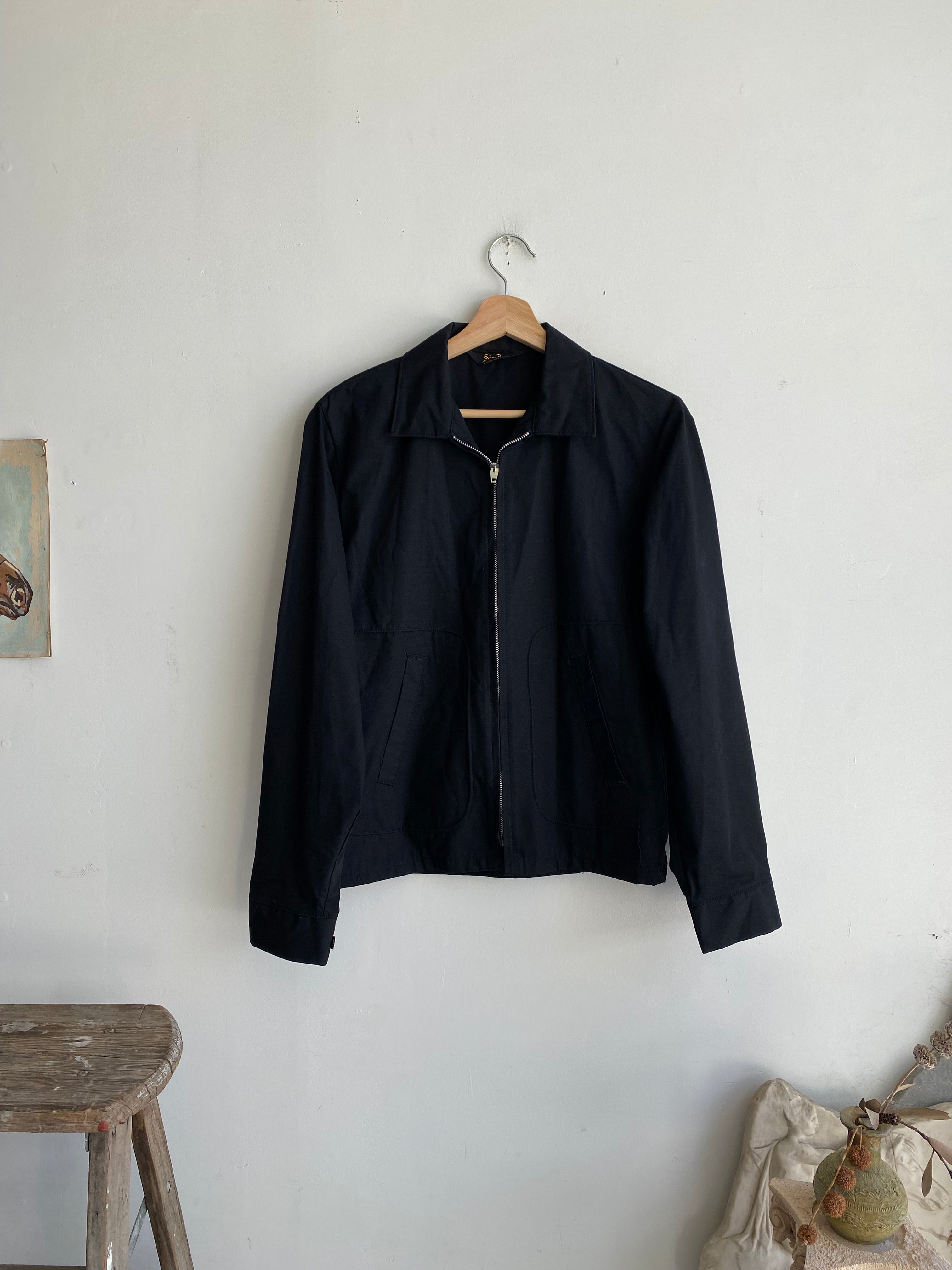 1970s Black Work Jacket (S/M)