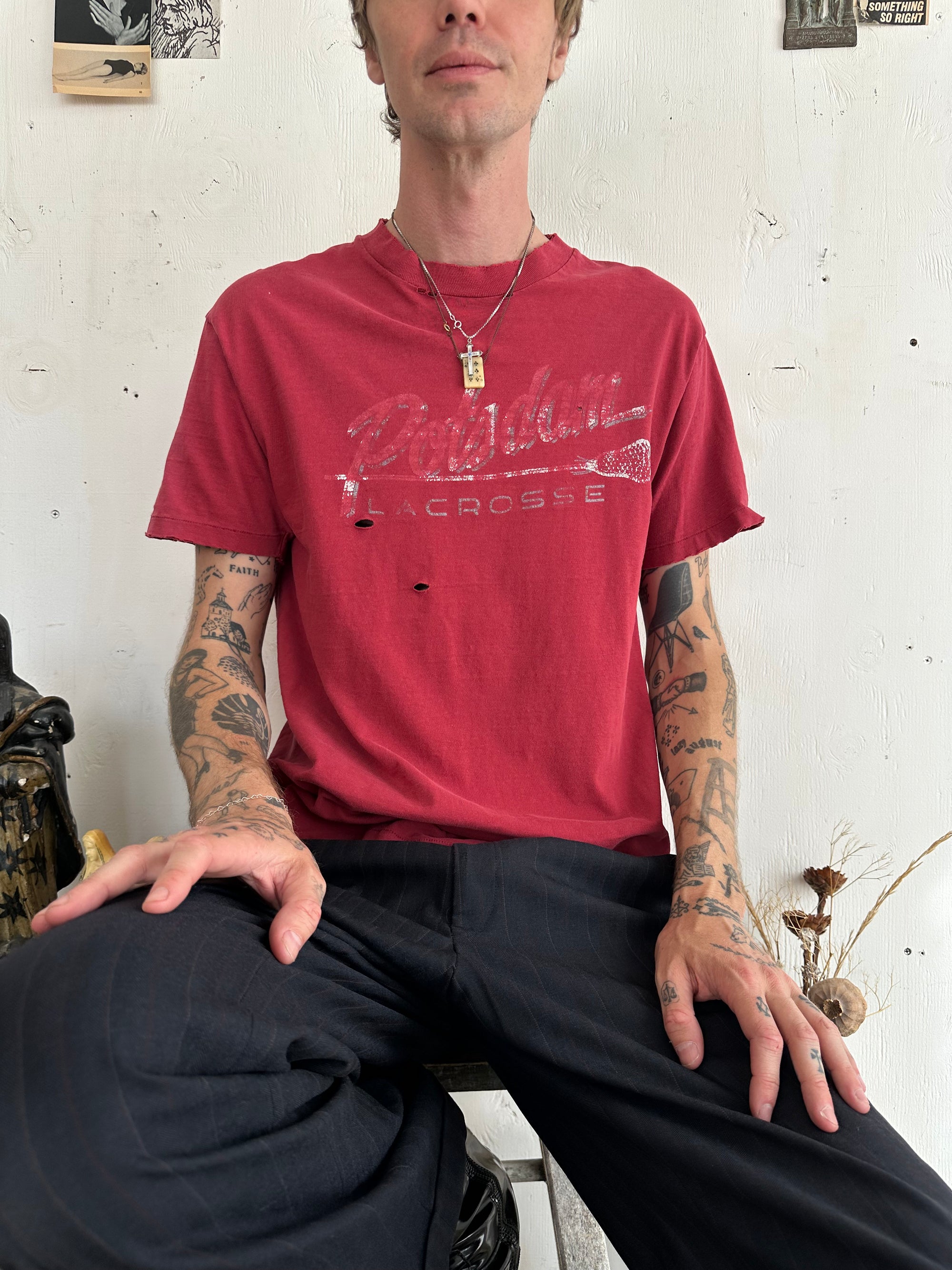 1980s Well Worn Lacrosse Tee