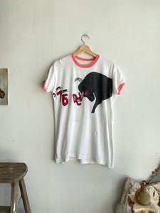 1970s Hand-drawn Bull Fighter Tee (L/XL)