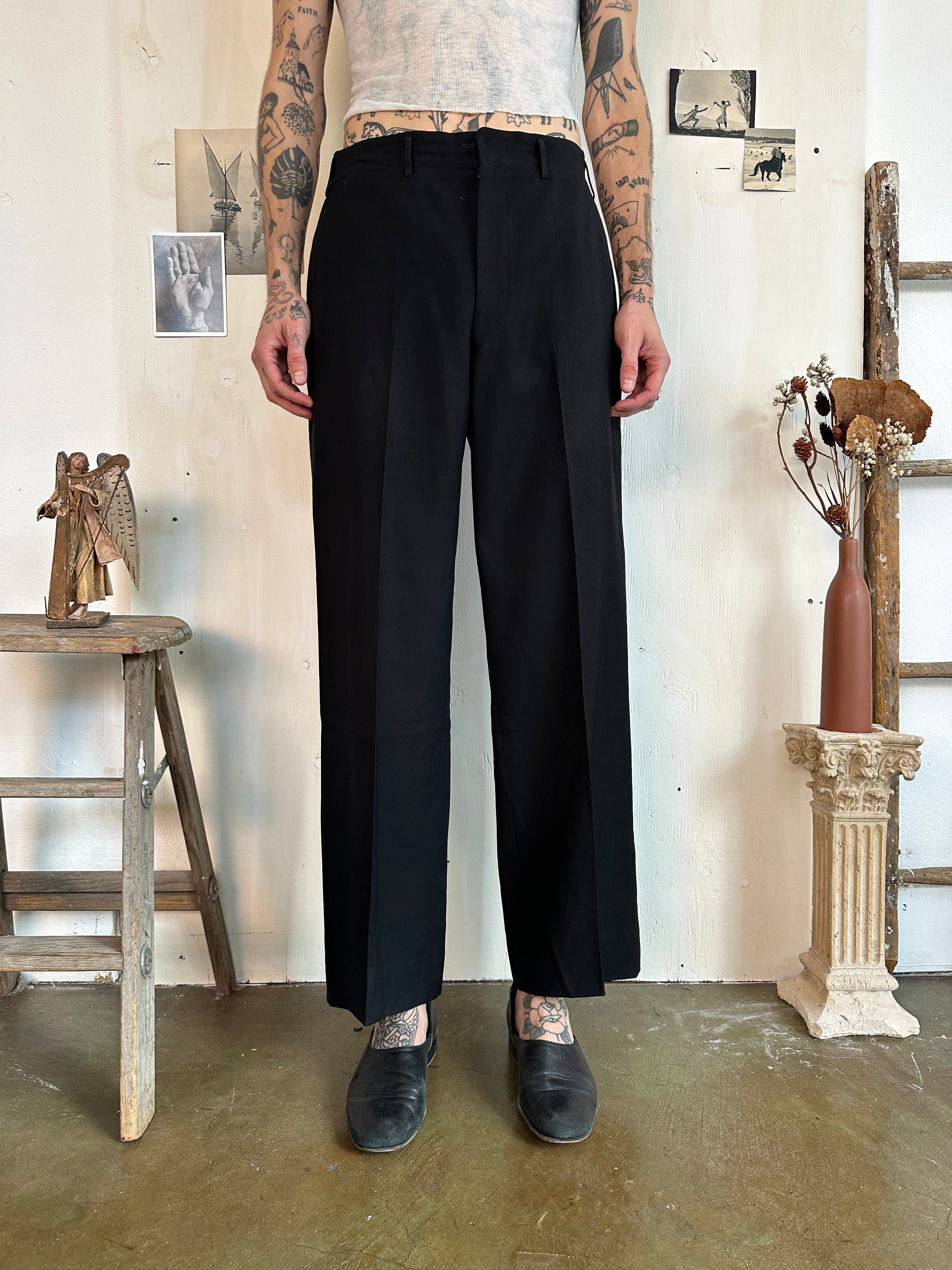 1940s USN Black Dress Pants (32/30)