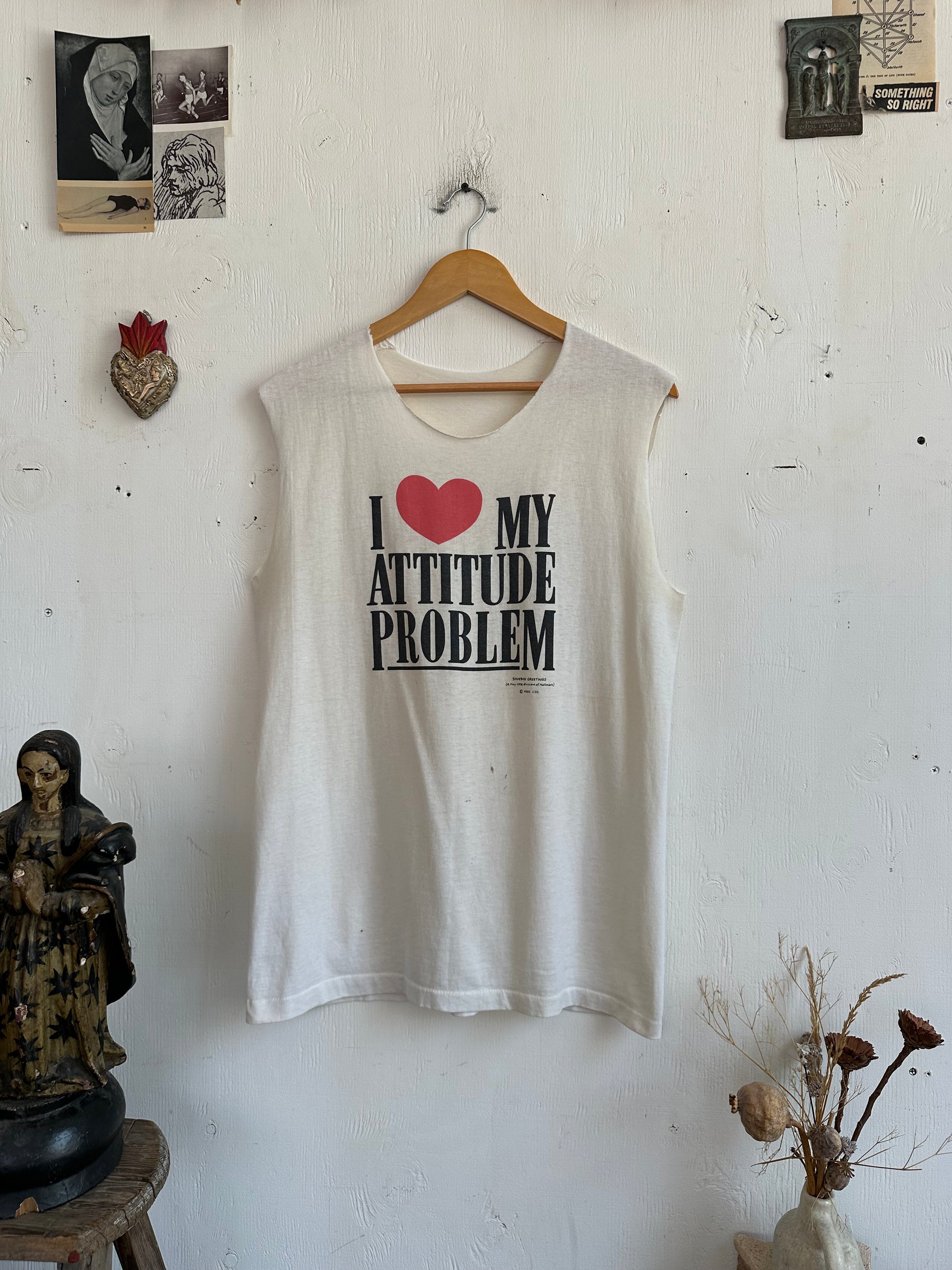 1980s I Love My Attitude Problem Muscle Tee