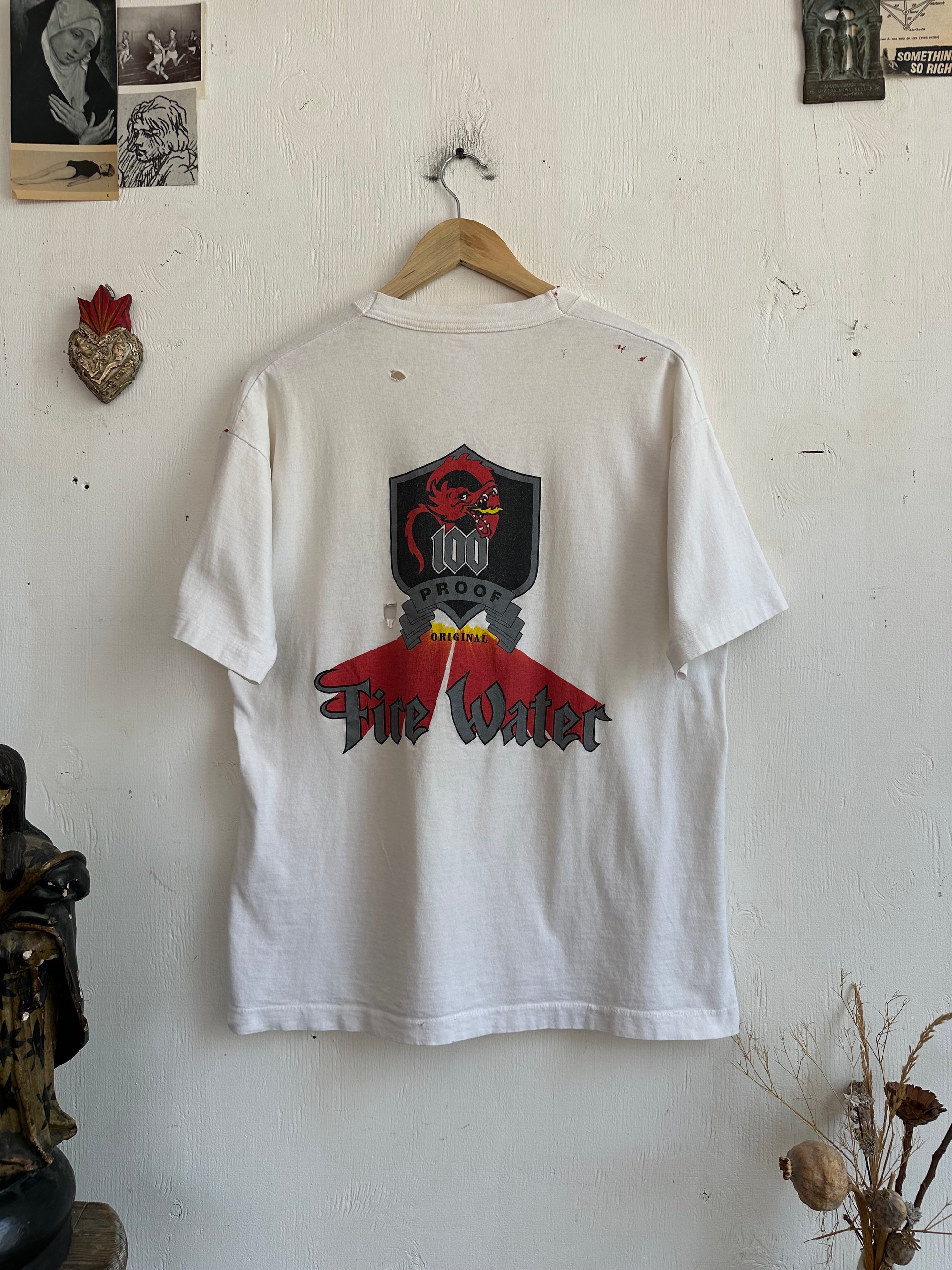 1990s Well Worn Fire Water Tee