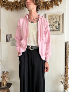 1990s Pink Lee Zip-Up Hoodie (M)