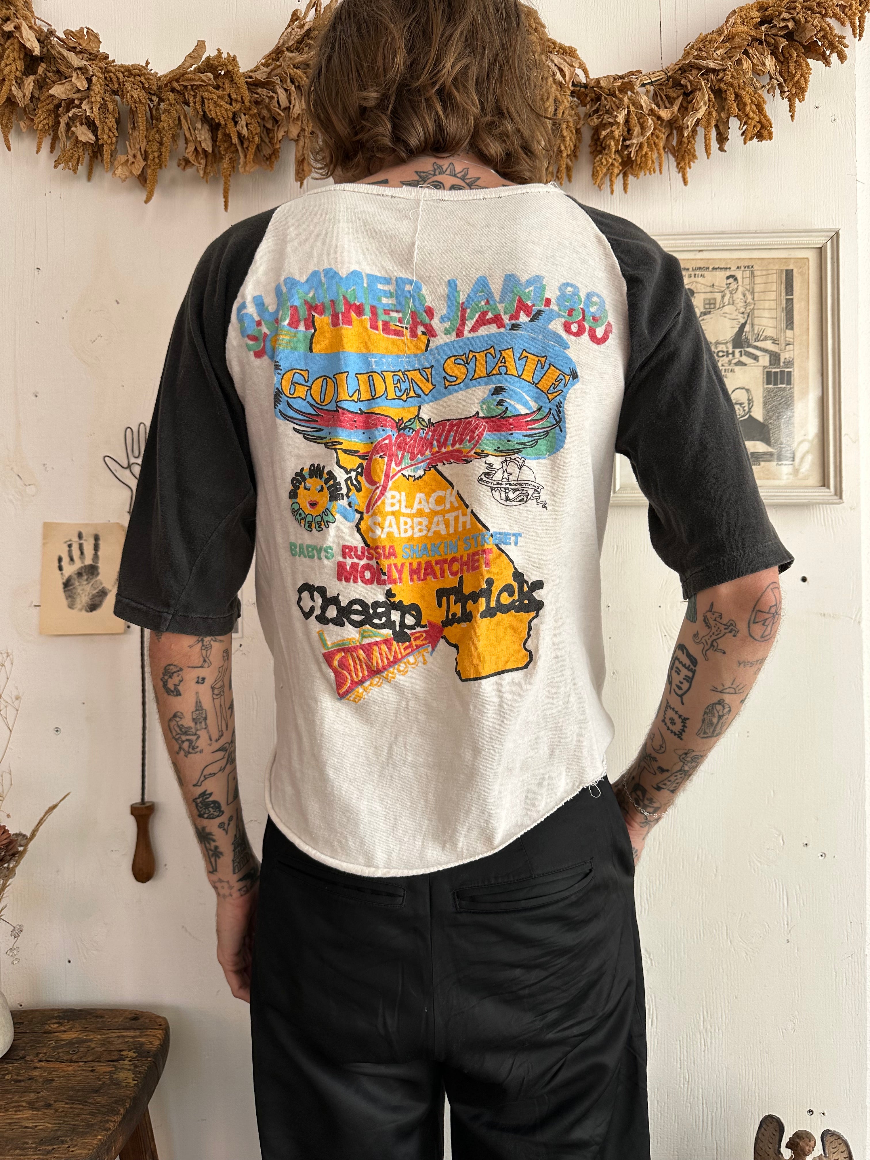 1980 Golden State Summer Jam Baseball Tee (M)