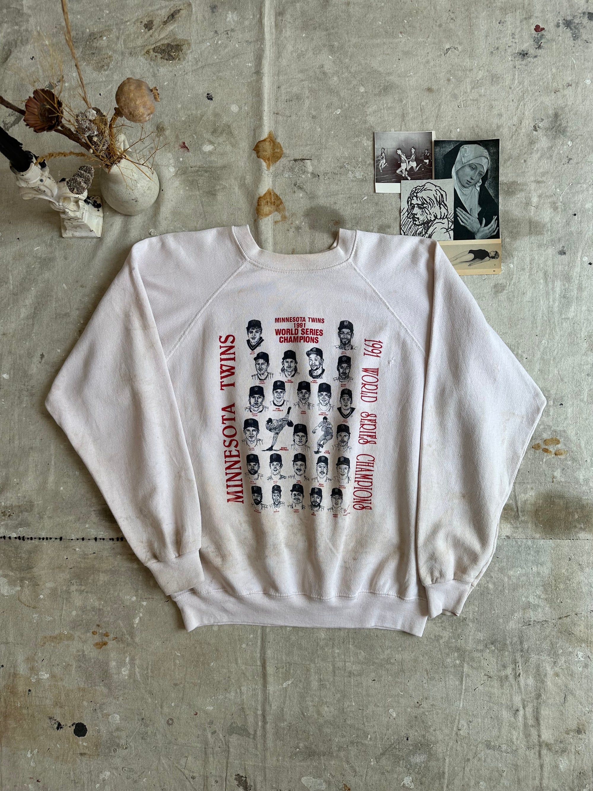 1991 Well Worn Minnesota Twins World Champions Sweatshirt