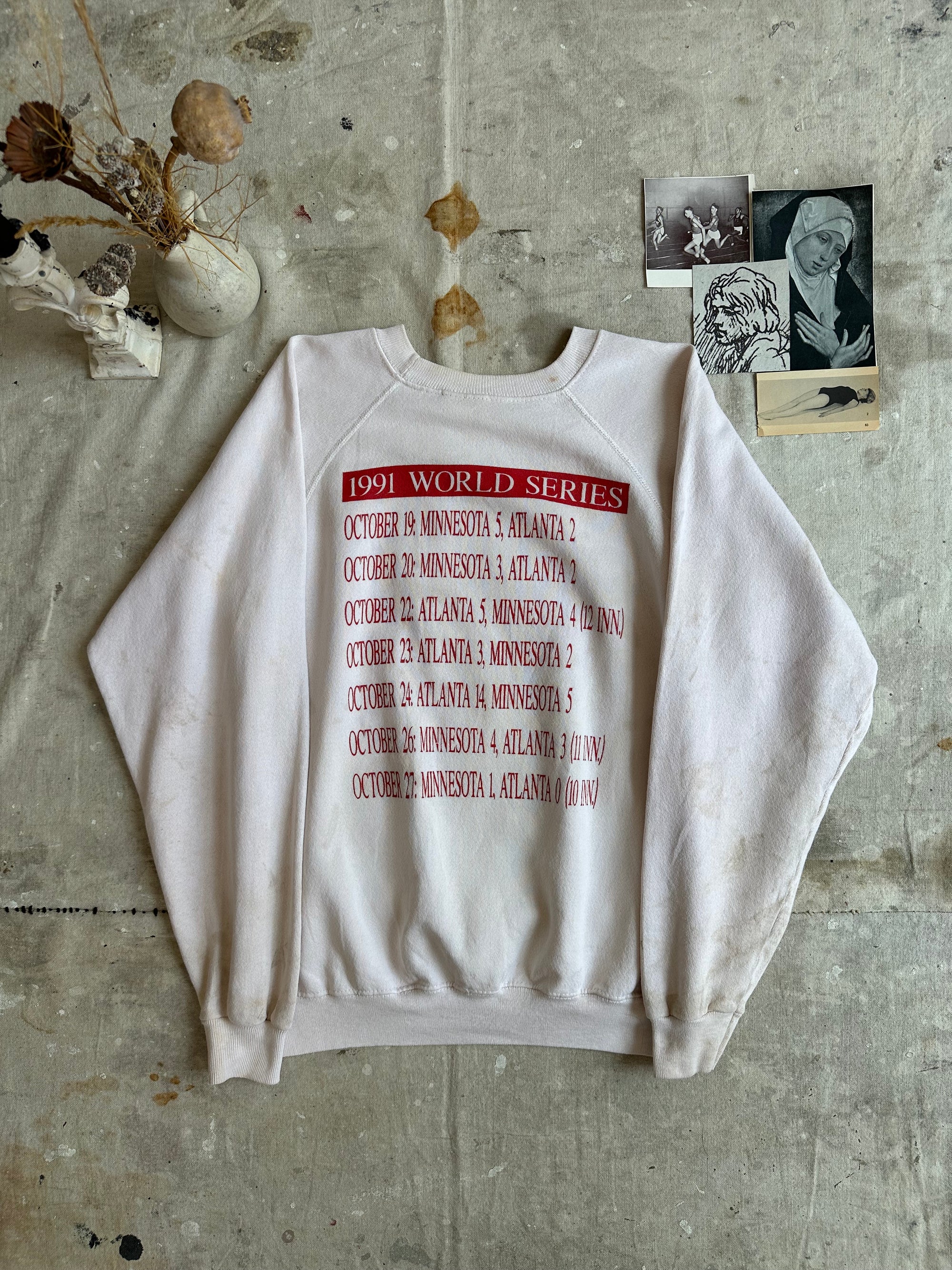 1991 Well Worn Minnesota Twins World Champions Sweatshirt