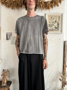 1990s Chopped Grey Overdyed T-Shirt (M)