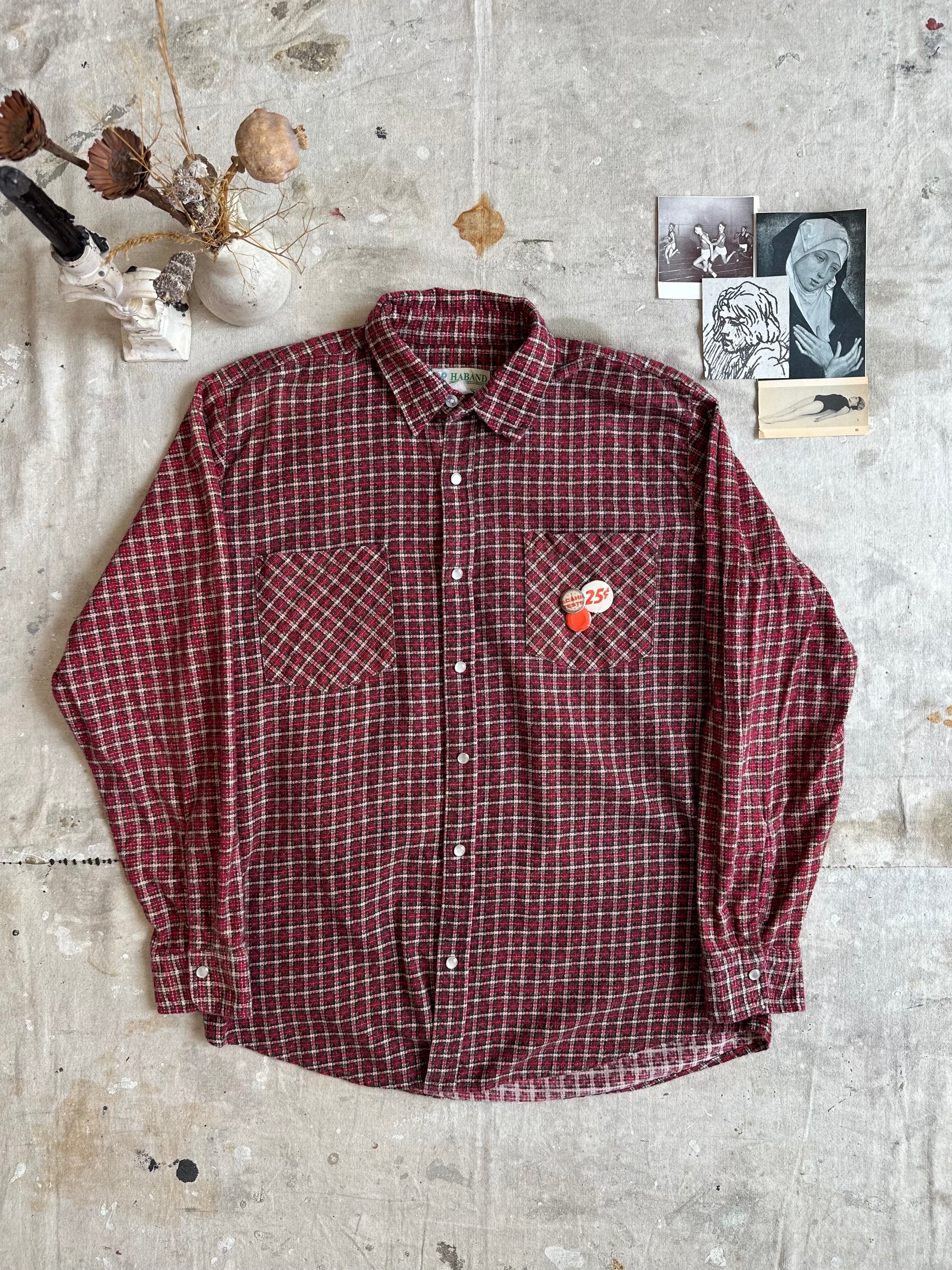 1980s Snap Button Shirt W/ Pins