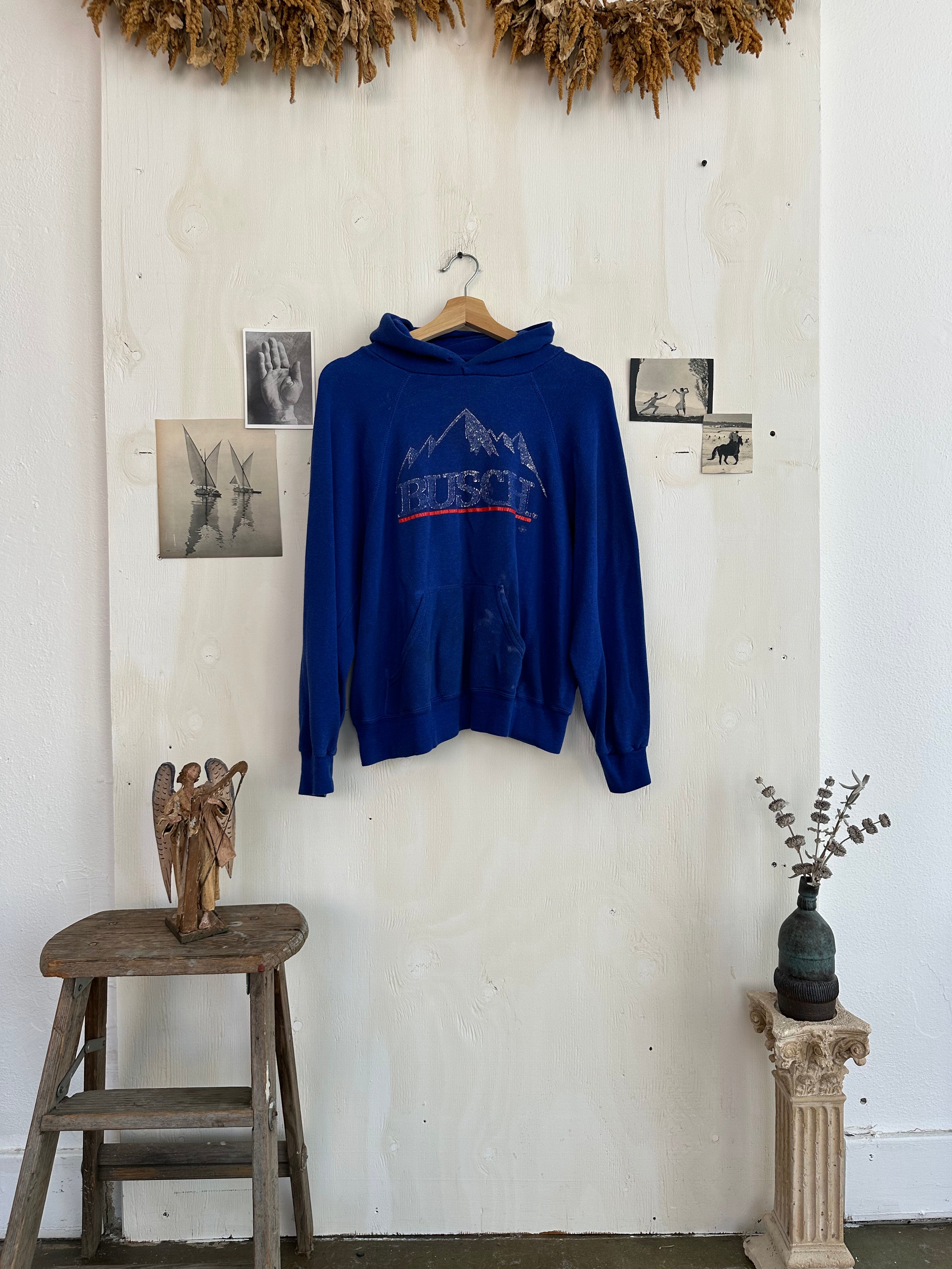 1980s Well Worn Busch Beer Sweatshirt (Boxy M)