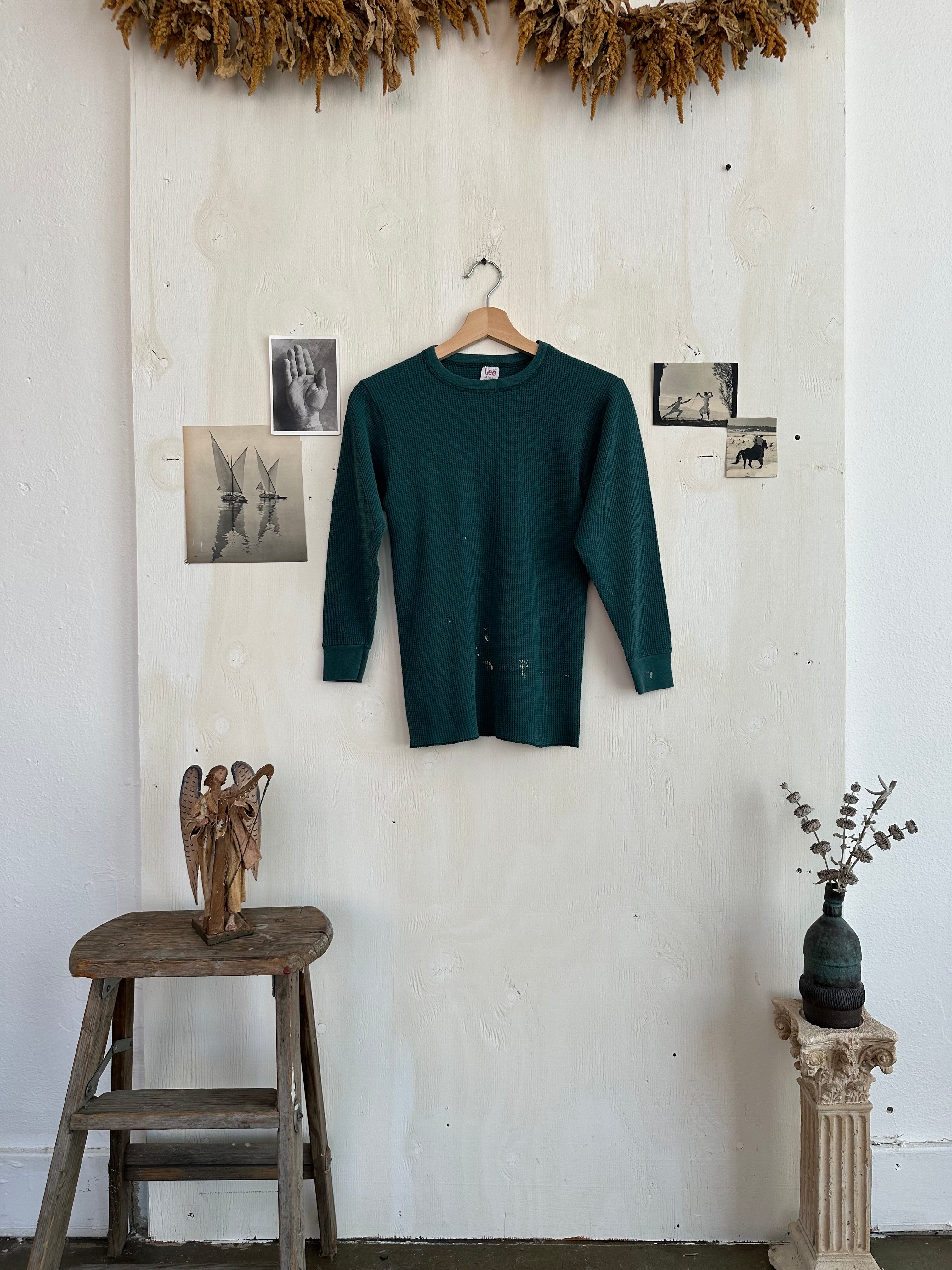 1980s Well Worn Green Thermal (S)