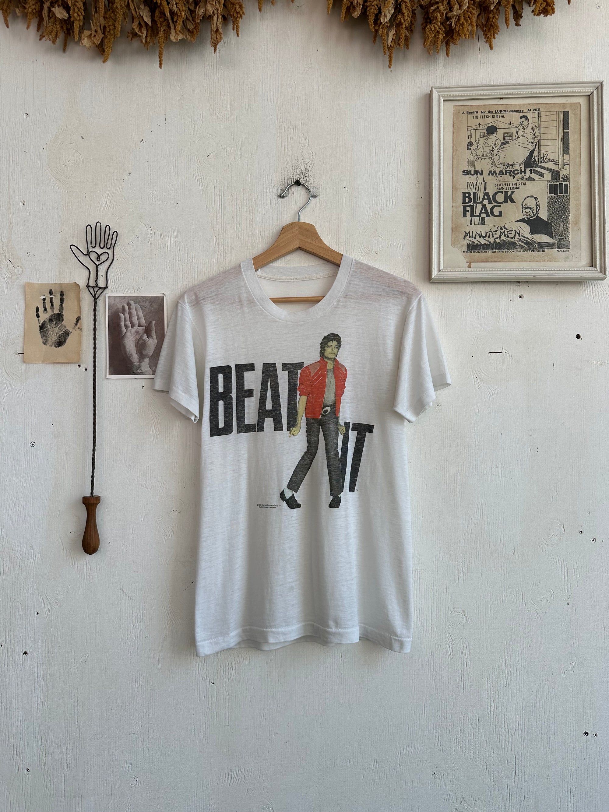 1984 Paper Thin Michael Jackson Beat It Tee