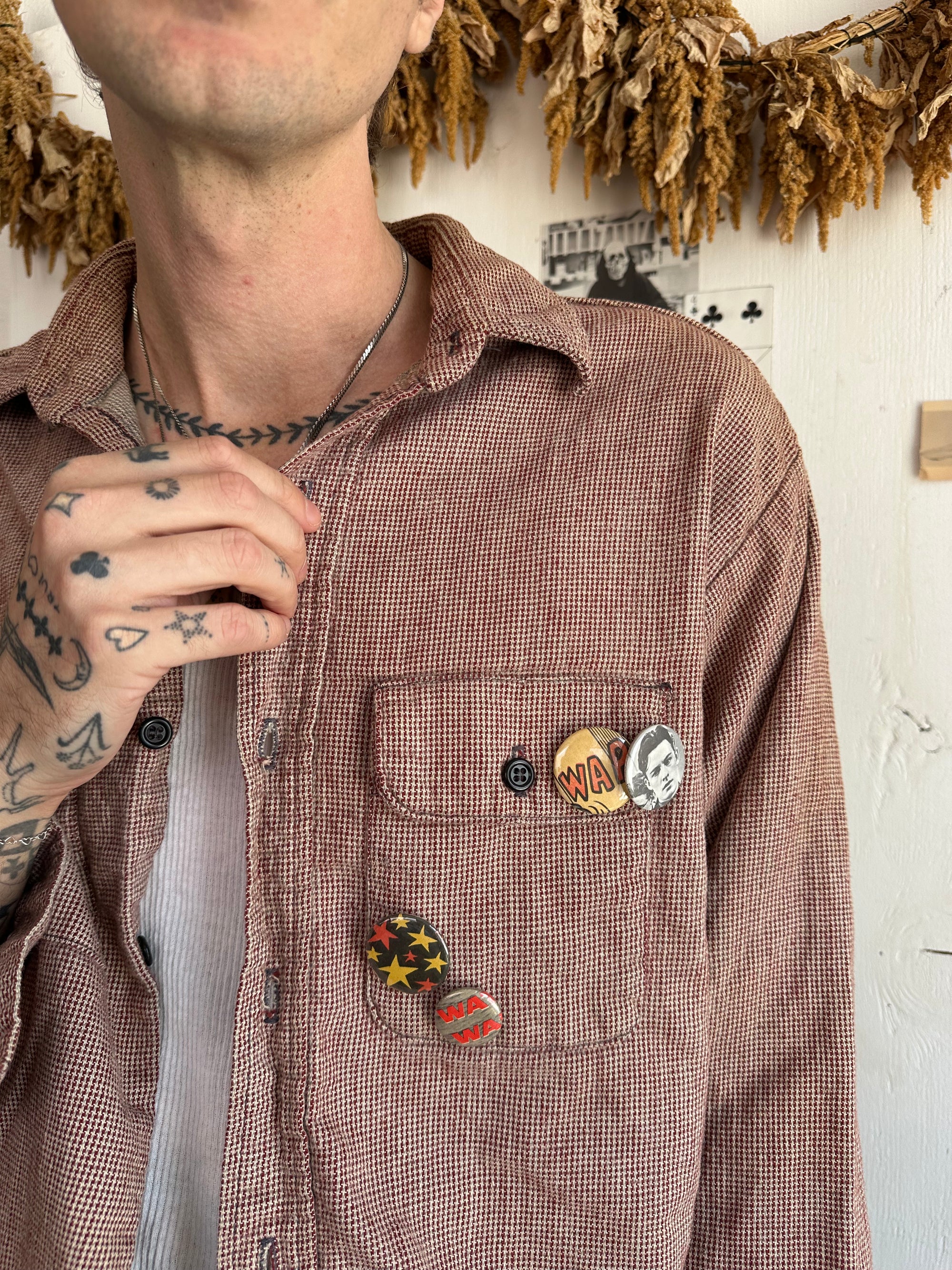 1970s 5 Brother Cotton Shirt W/ Pins